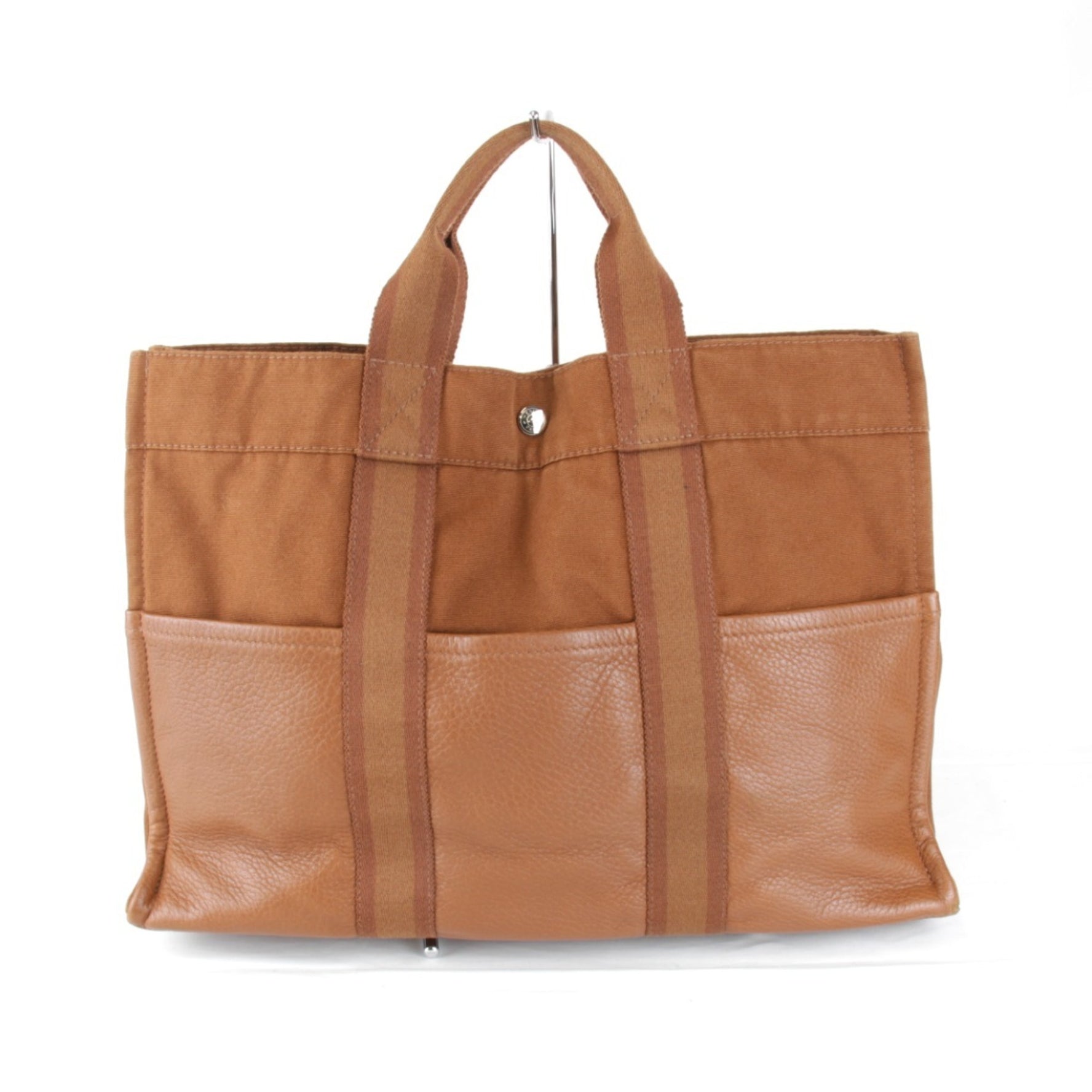 HERMES handbag cotton ladies