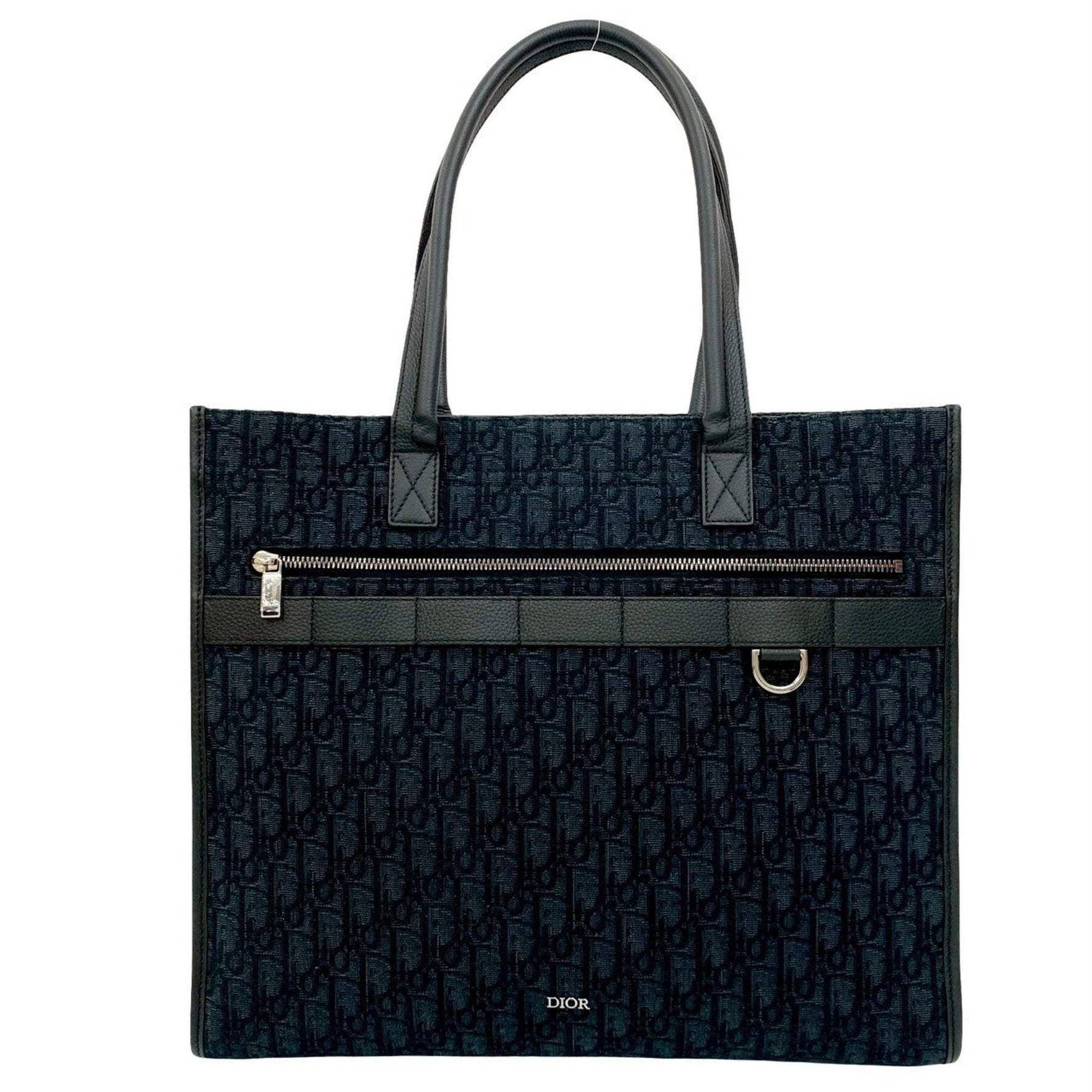 Unused, stored Christian Dior Safari Tote Bag, Oblique Canvas and Leather, 177-5