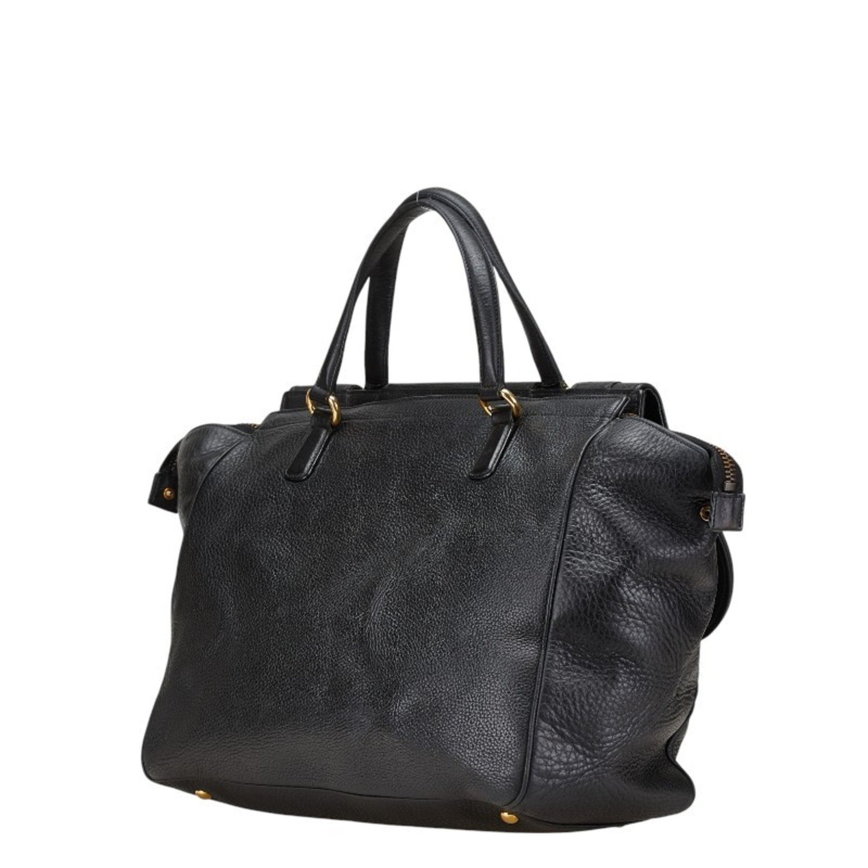 Gucci Double G Handbag Boston Bag Leather