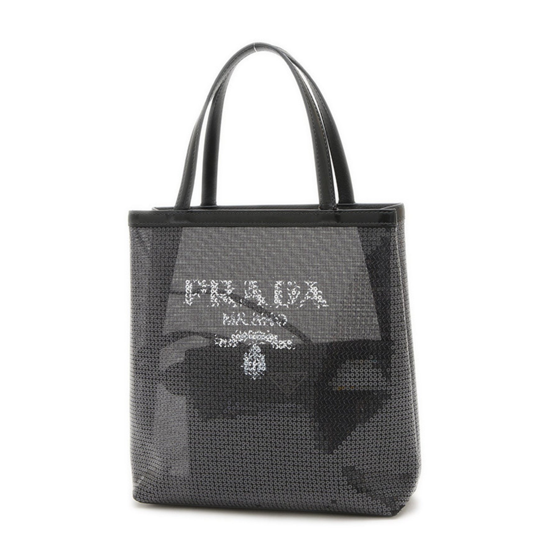 Prada Sequin Mesh Handbag with Pouch