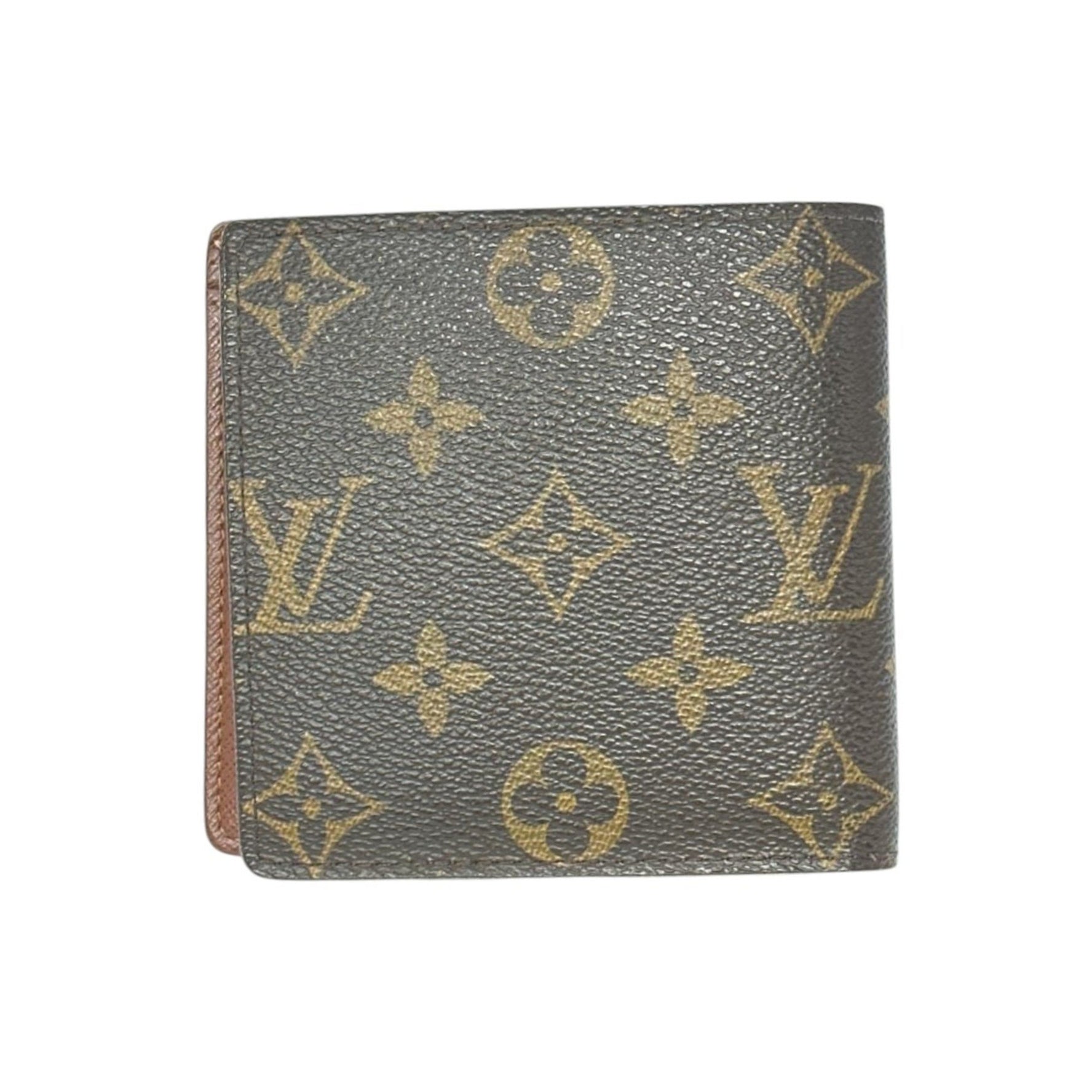 Louis Vuitton Bi-fold Wallet Monogram Portefeuille Marco Canvas Brown