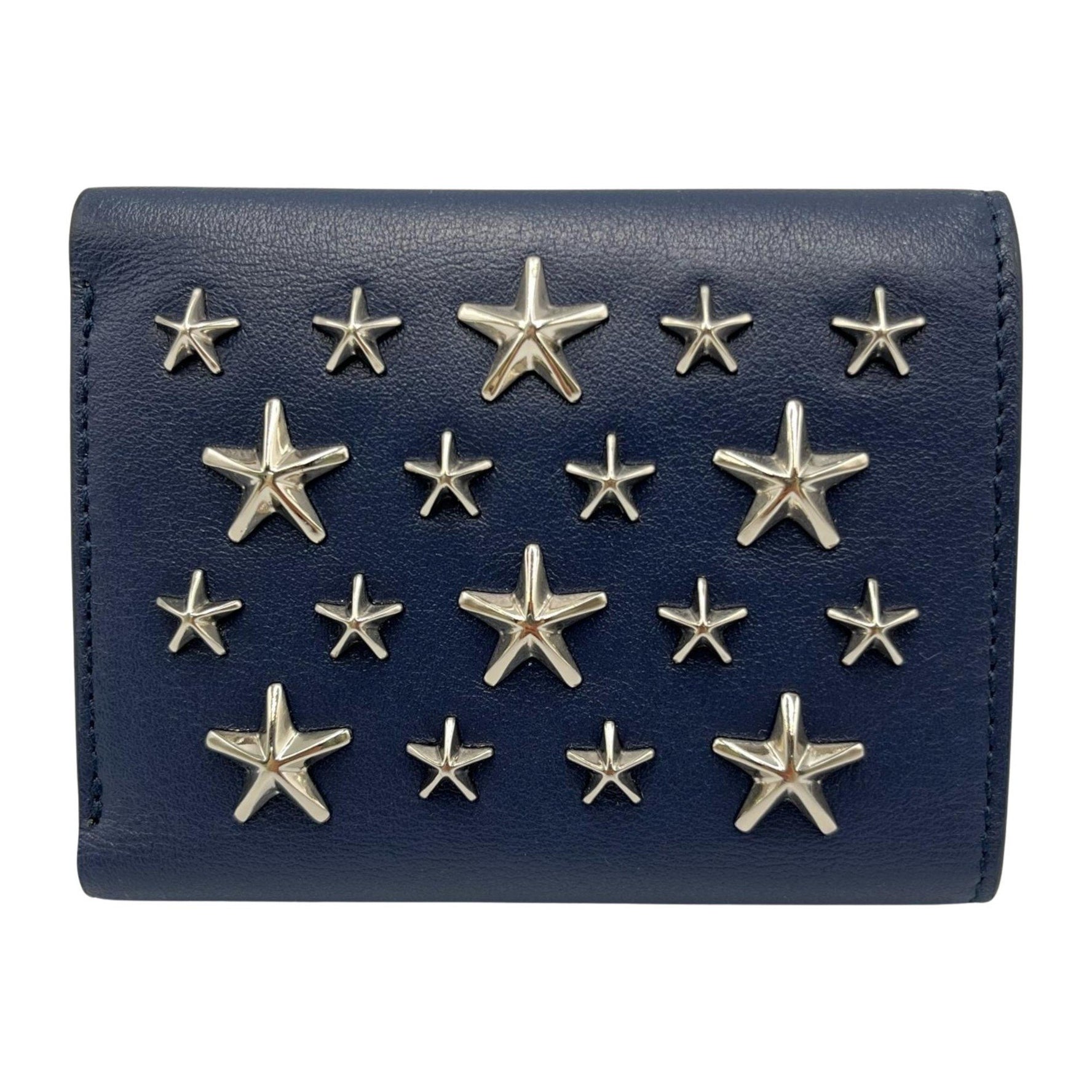 JIMMY CHOO Jaden Tri-fold Wallet in Smooth Leather for Women