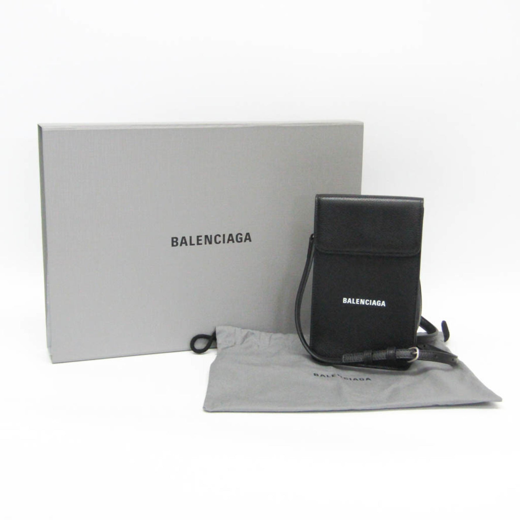 Balenciaga Smartphone Case Shoulder Mini Pouch Men,Women Leather Shoulder Bag