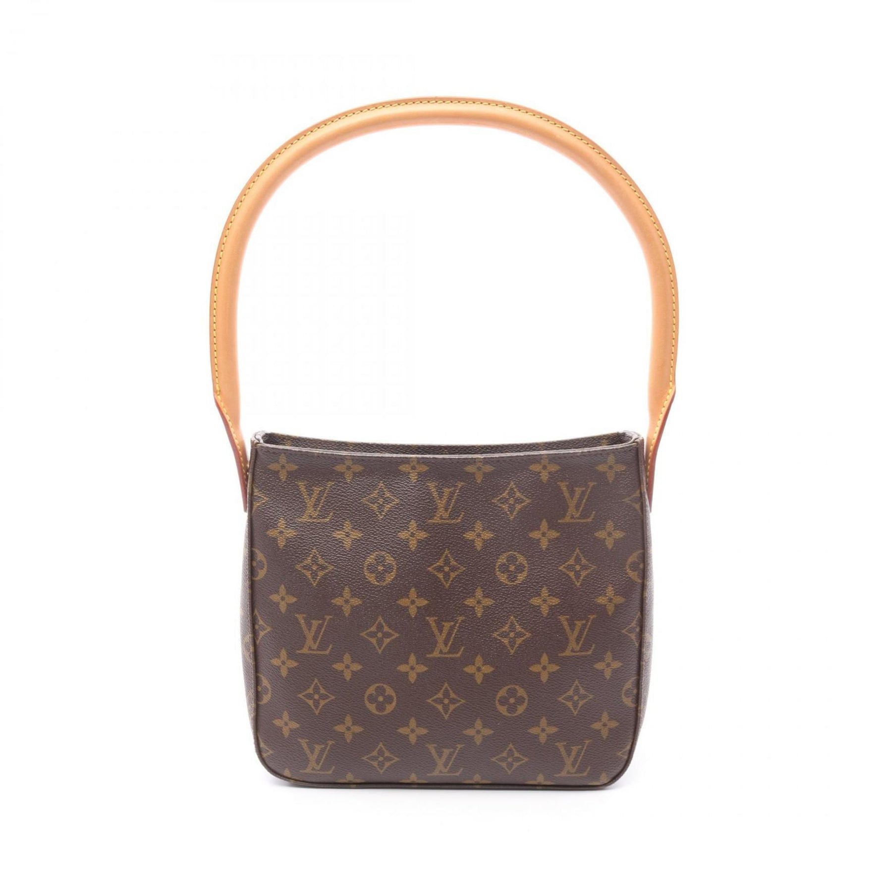 Louis Vuitton Looping MM Shoulder Bag in Coated Canvas and Leather with Monogram Design