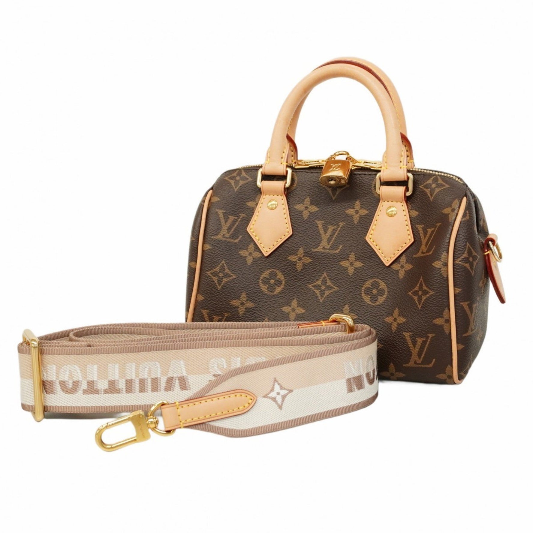 Louis Vuitton Monogram Speedy Bandouliere 20 Handbag Brown/Beige Bag