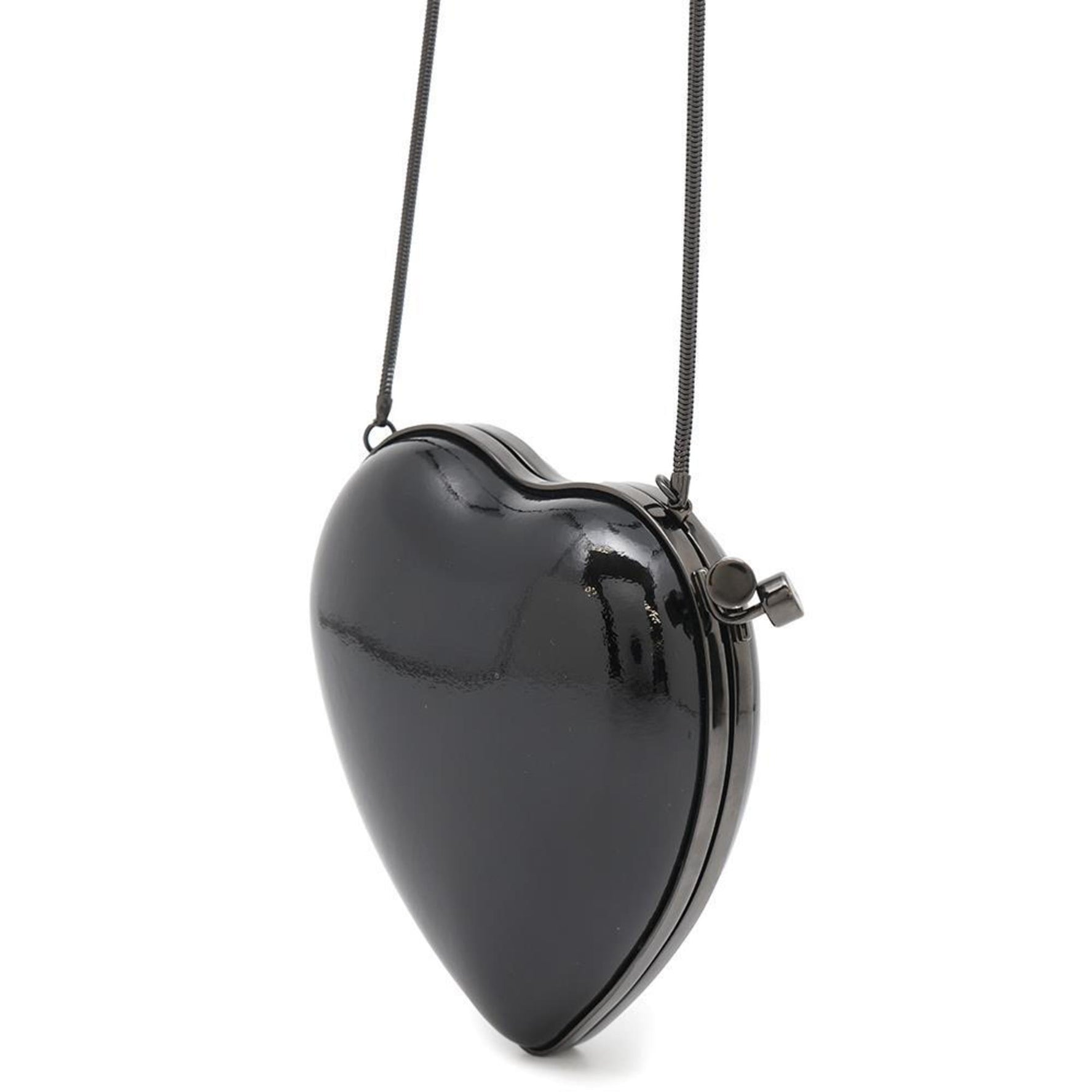 Saint Laurent Shoulder Bag Love Box Heart Shape Patent PARIS