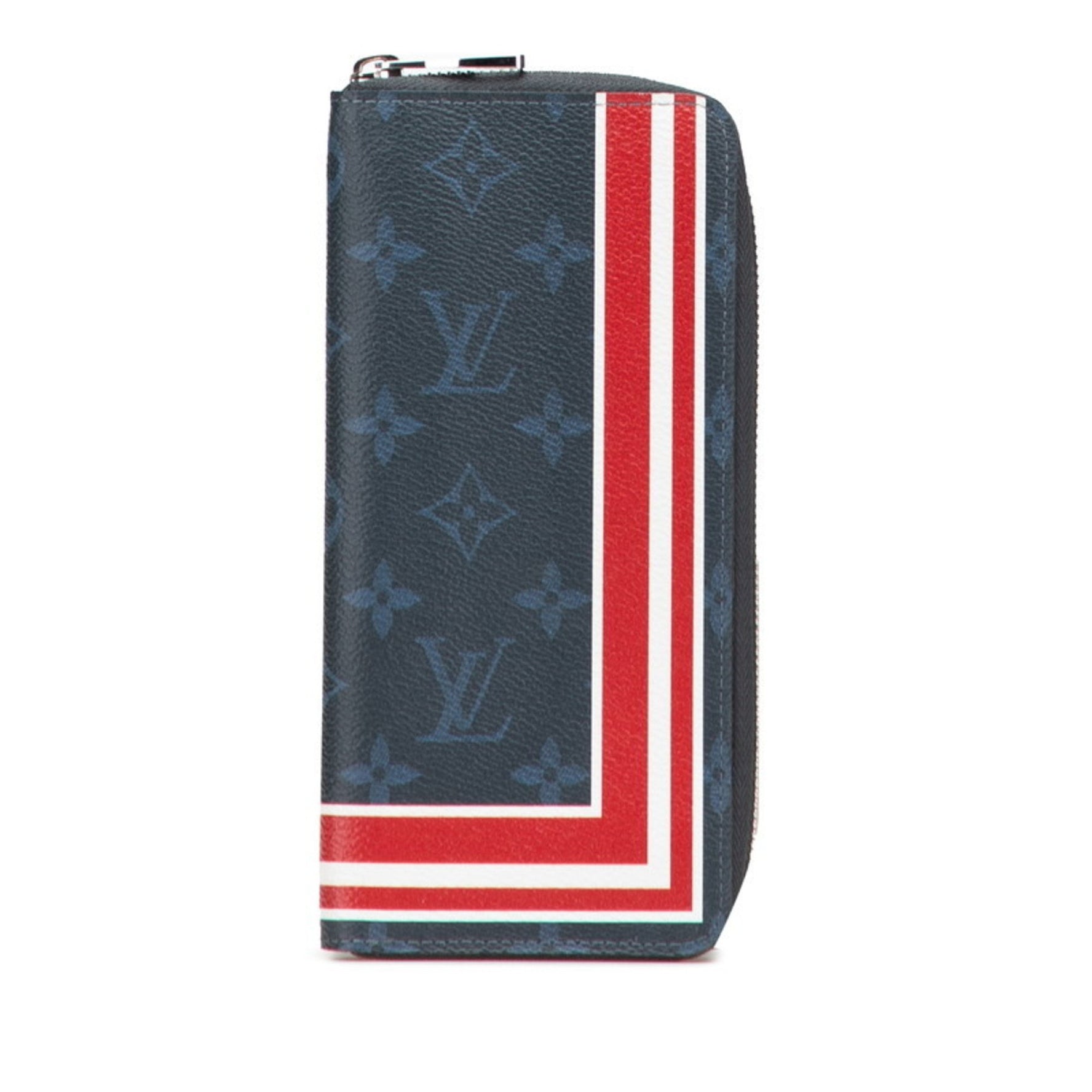 Louis Vuitton Monogram Cobalt Zippy Wallet Vertical Wallet/Coin Case Leather LOUIS VUITTON