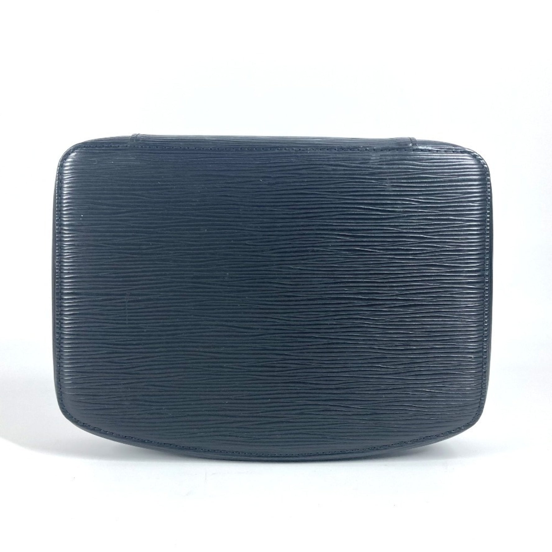 HERMES Epi Poche Monte Carlo Makeup Pouch Jewelry Case Multi-Pouch Leather Noir