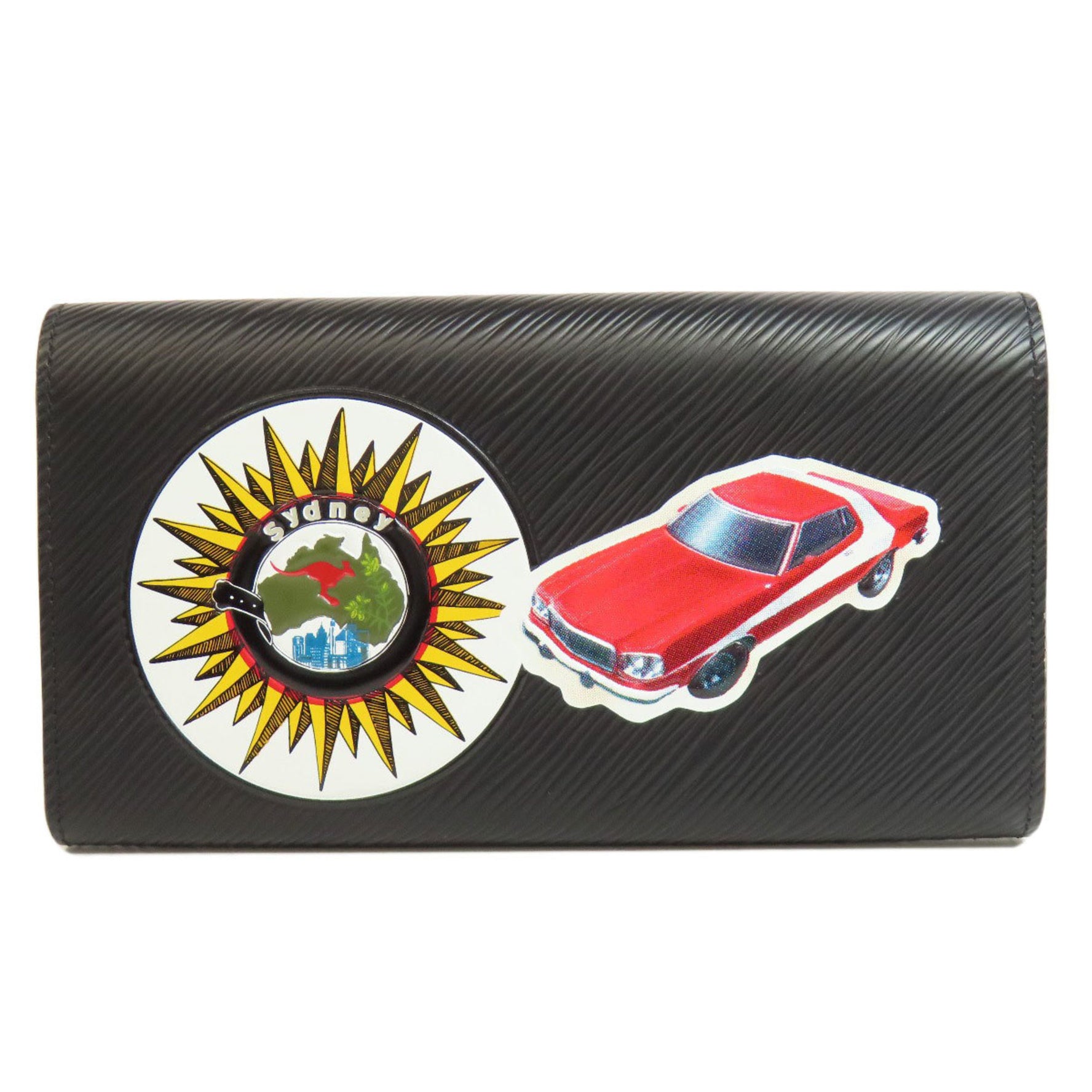 Louis Vuitton Portefeuille Twist Sticker Long Wallet Epi Leather