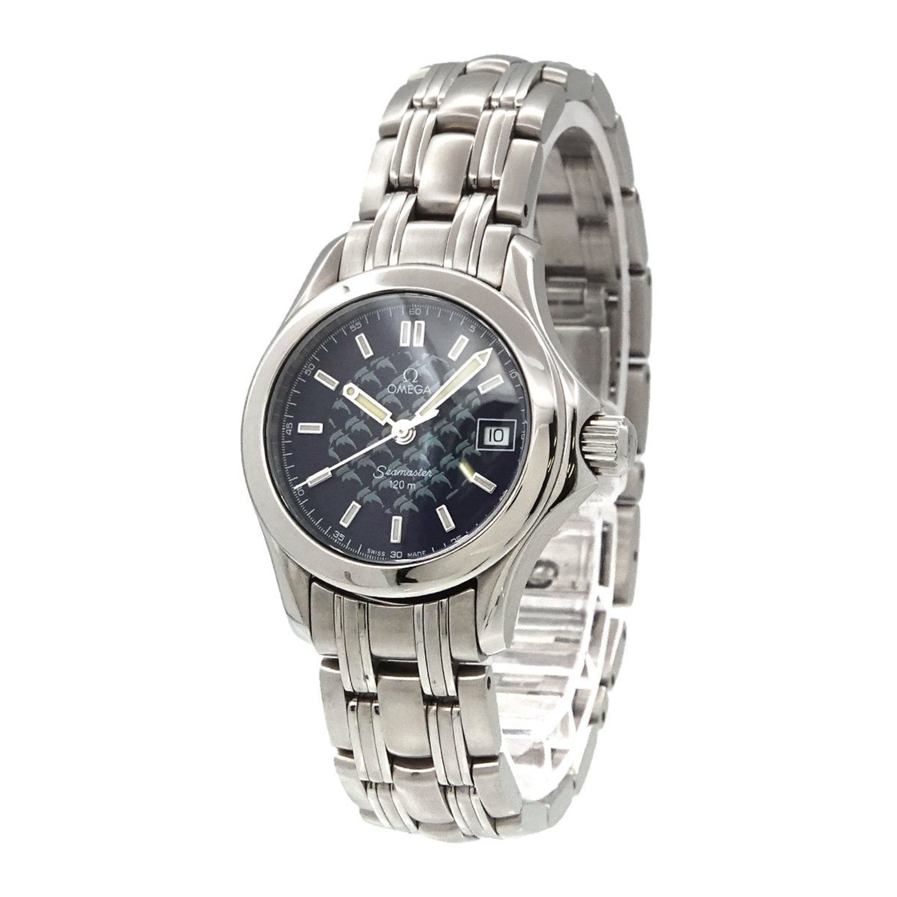 OMEGA Seamaster 120 Jacques Mayol 2002 Limited Edition of 1,500 Pieces 2588 80 Watch Date Navy Quartz