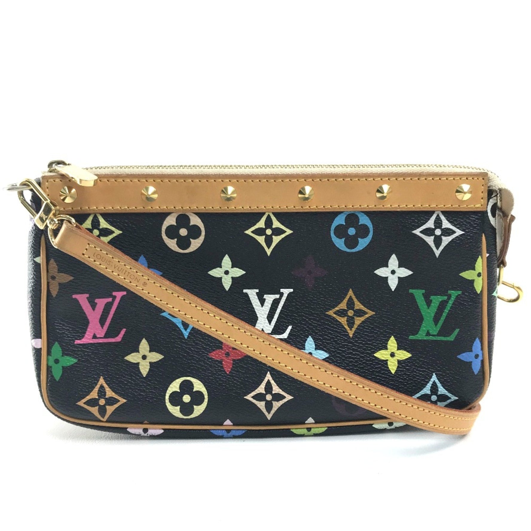 Louis Vuitton MonogramMulticolore Bag Mini Shoulder Bag Pouch Noir x Multicolore