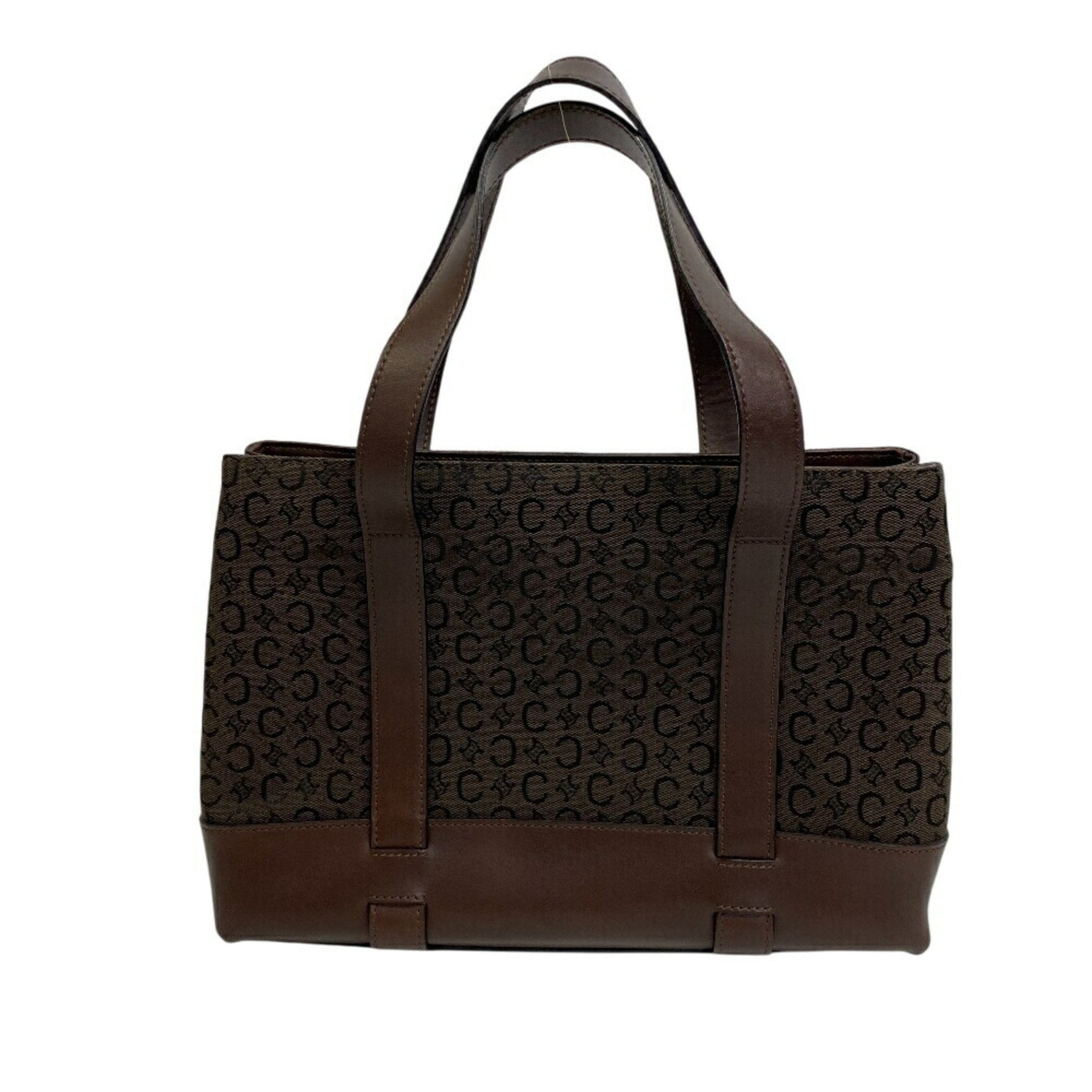 CELINE Sulky Maroon Tote Bag, Canvas Handbag