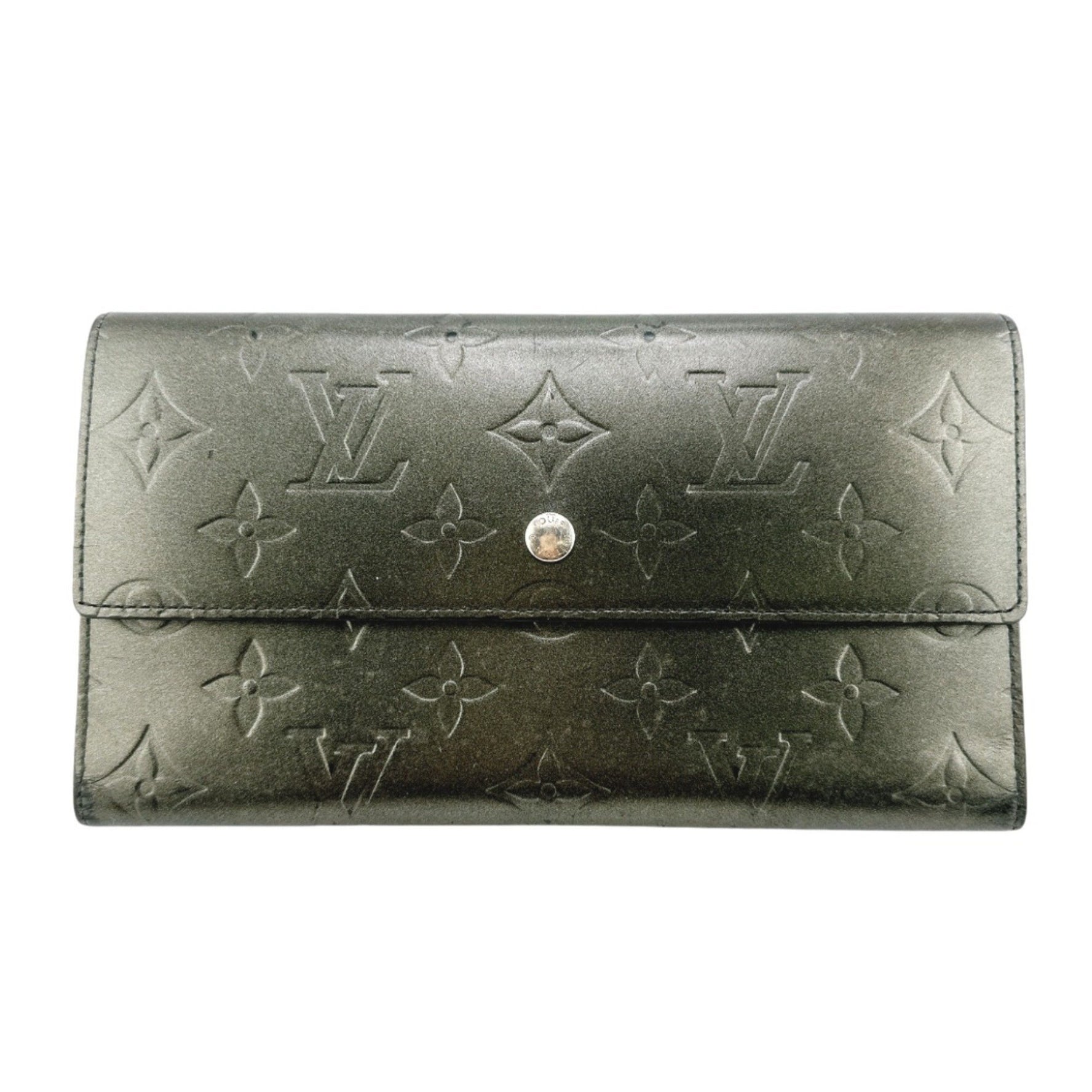 Louis Vuitton Tri-fold wallet Monogram Porfeuil Matte Noir