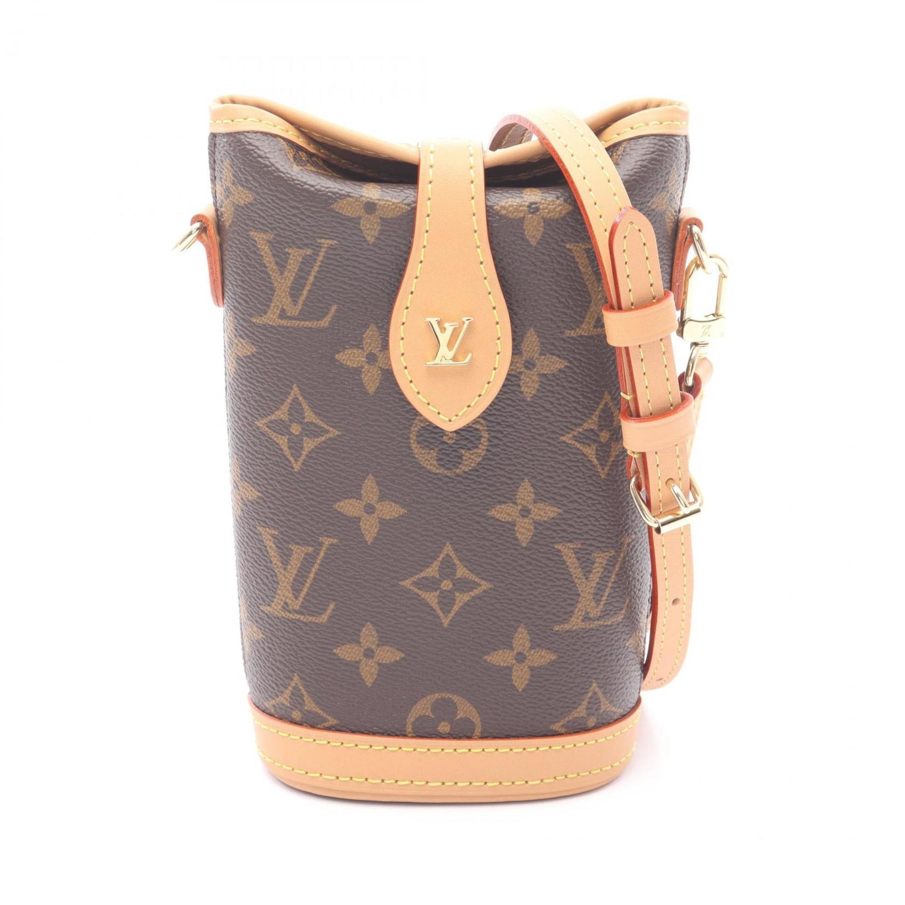 Louis Vuitton Fold Me Pouch Shoulder Bag in Coated Canvas and Leather with Monogram Design