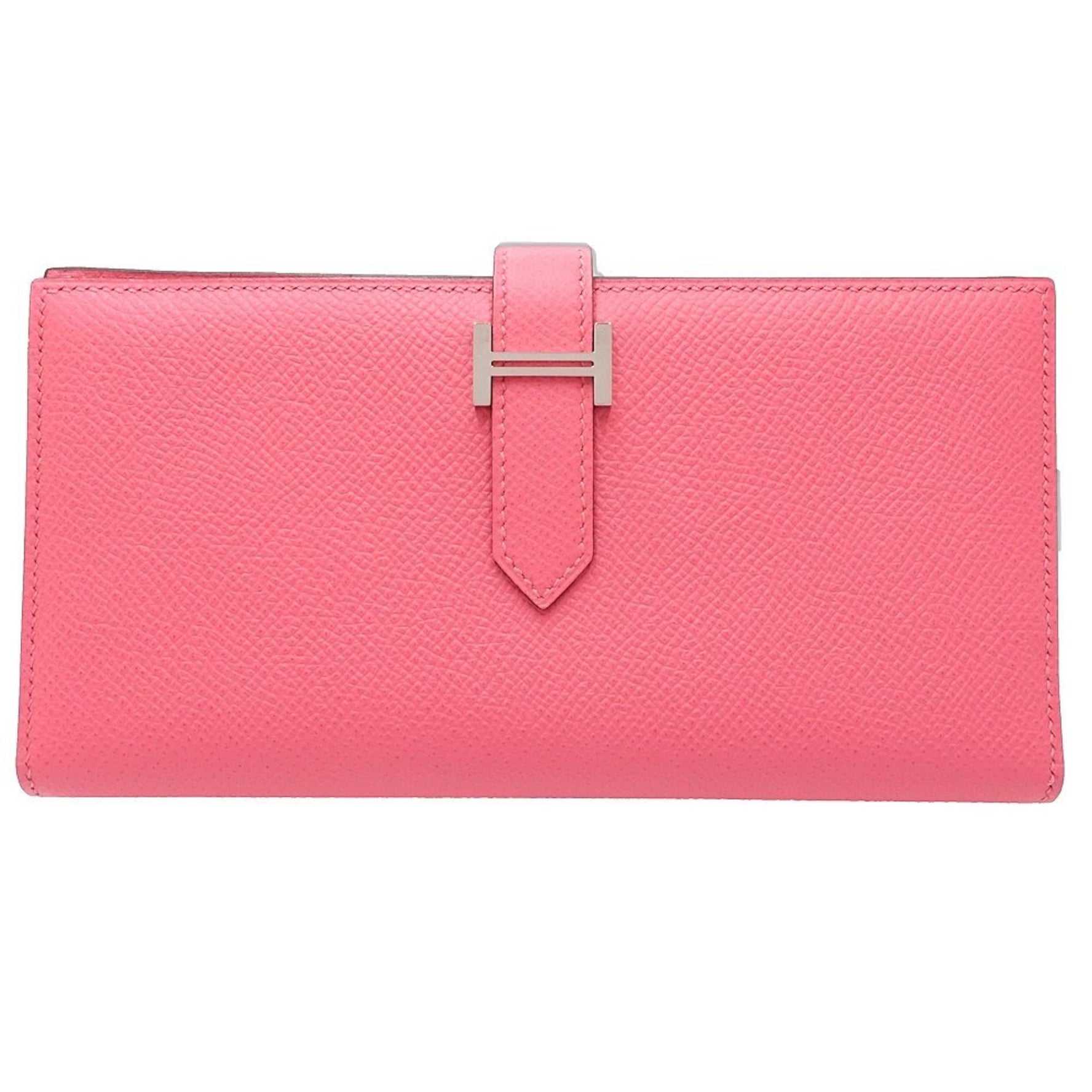 HERMES Long Wallet Bearn Soufflet C Stamped Epsom Leather