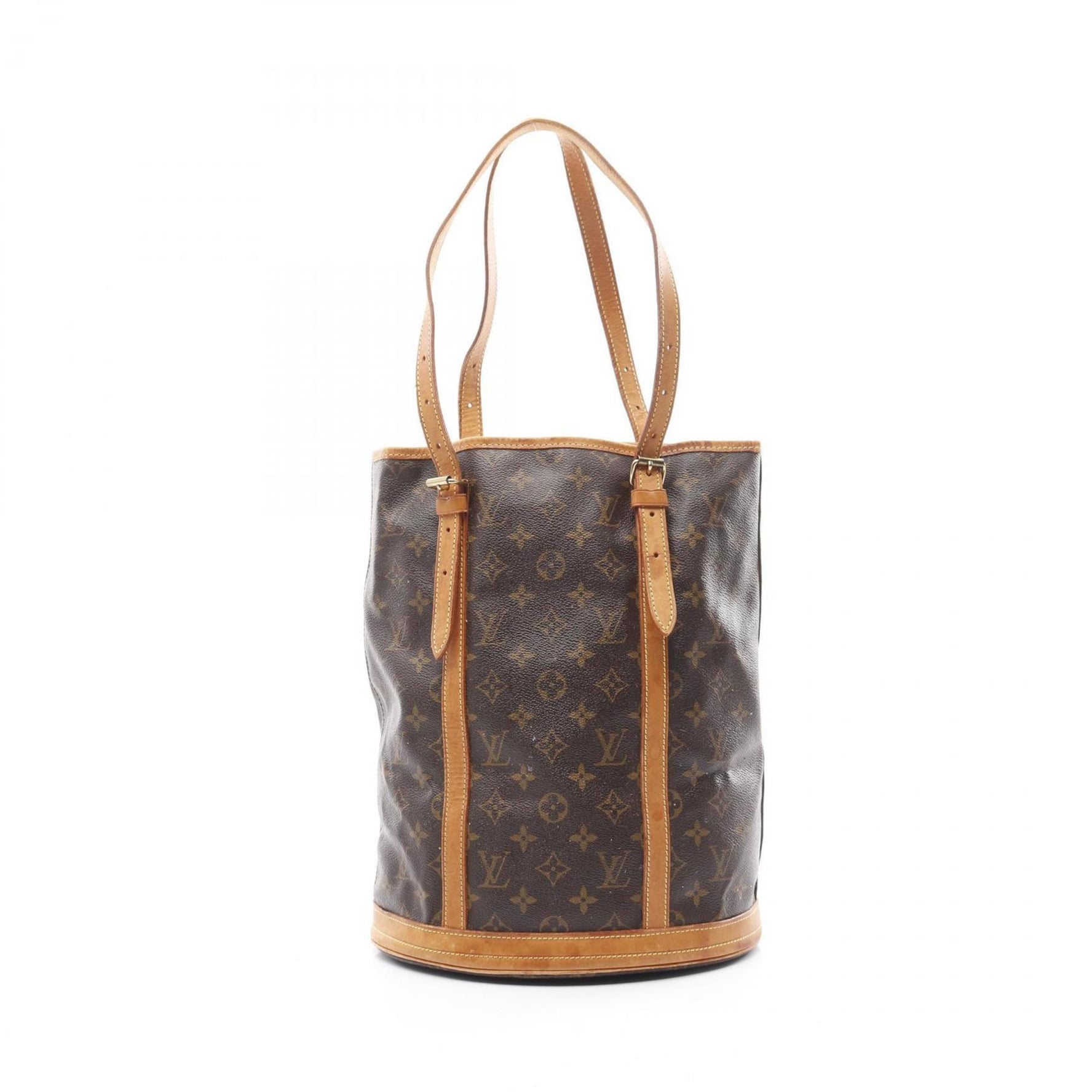 Louis Vuitton Bucket GM Shoulder Bag Coated Canvas Leather Monogram Brown