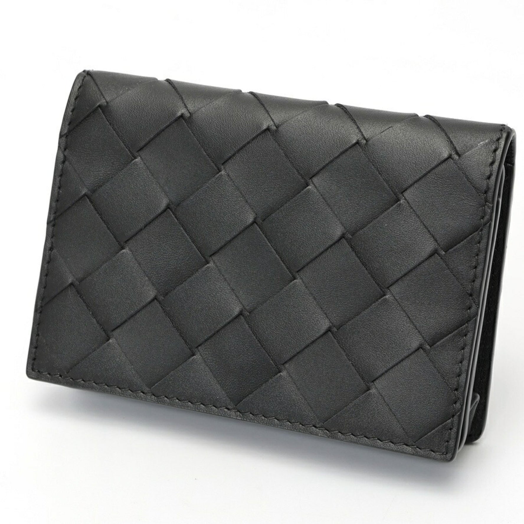 Bottega Veneta Intrecciato Card Case Leather