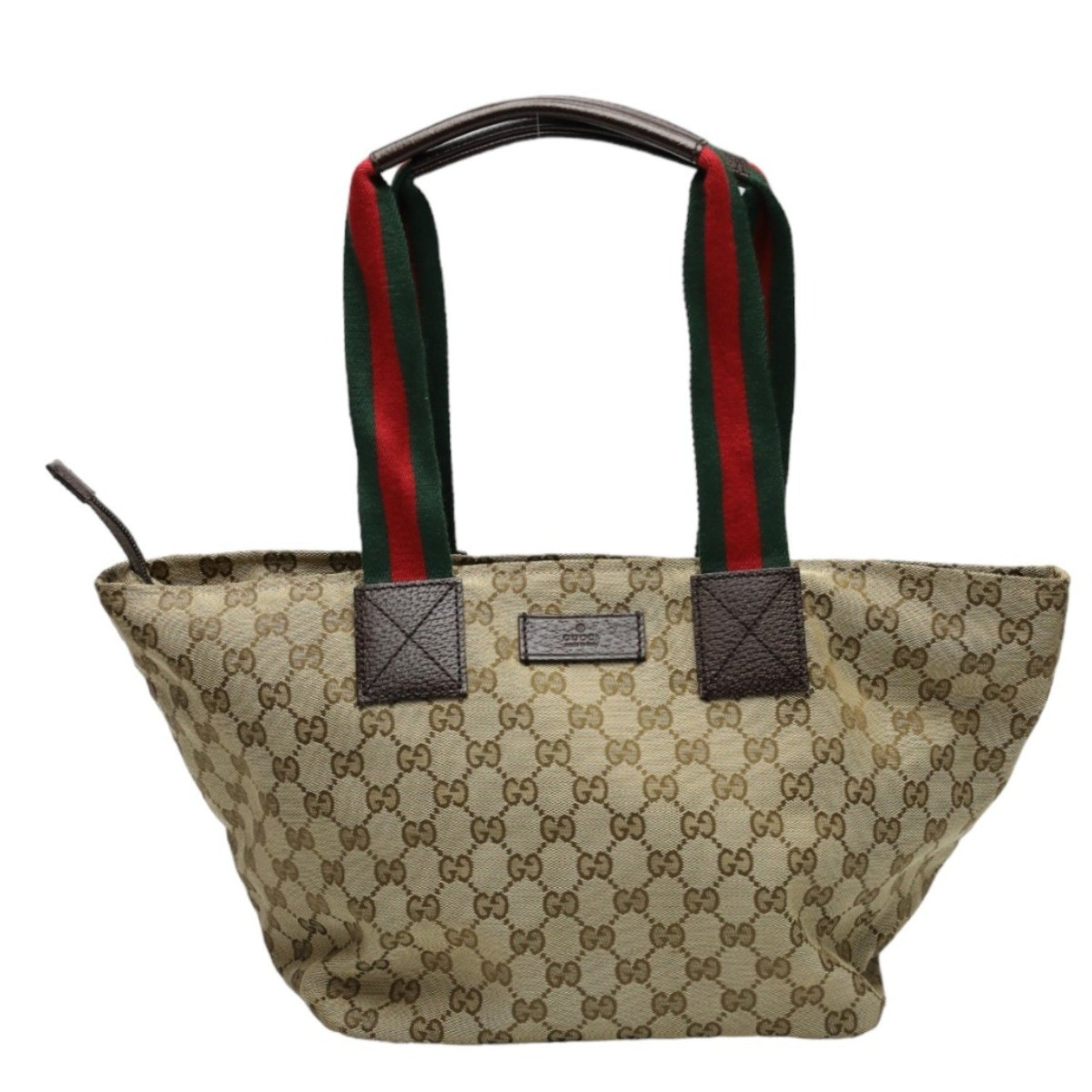 GUCCI Tote Bag Handbag GG Canvas