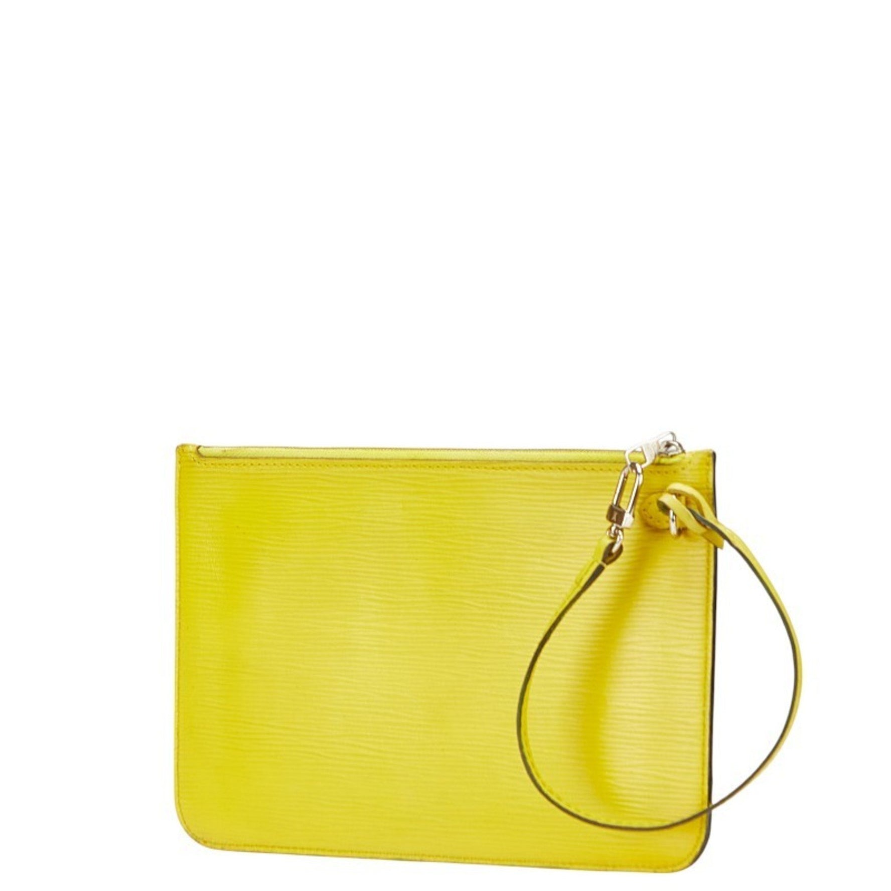 Louis Vuitton Epi Neverfull accessory pouch, mimosa yellow leather