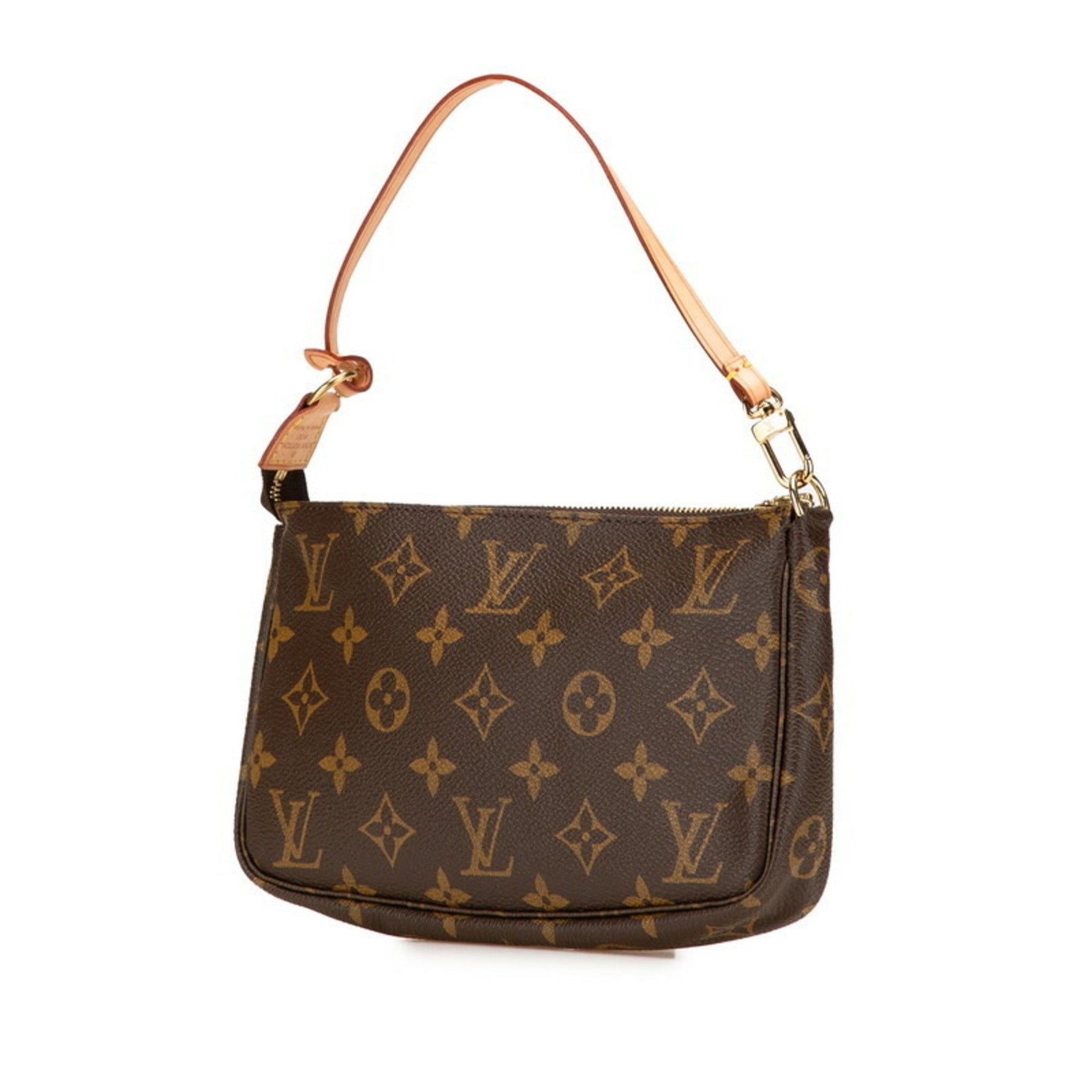 Louis Vuitton Monogram Pochette Accessory Handbag Pouch PVC Leather