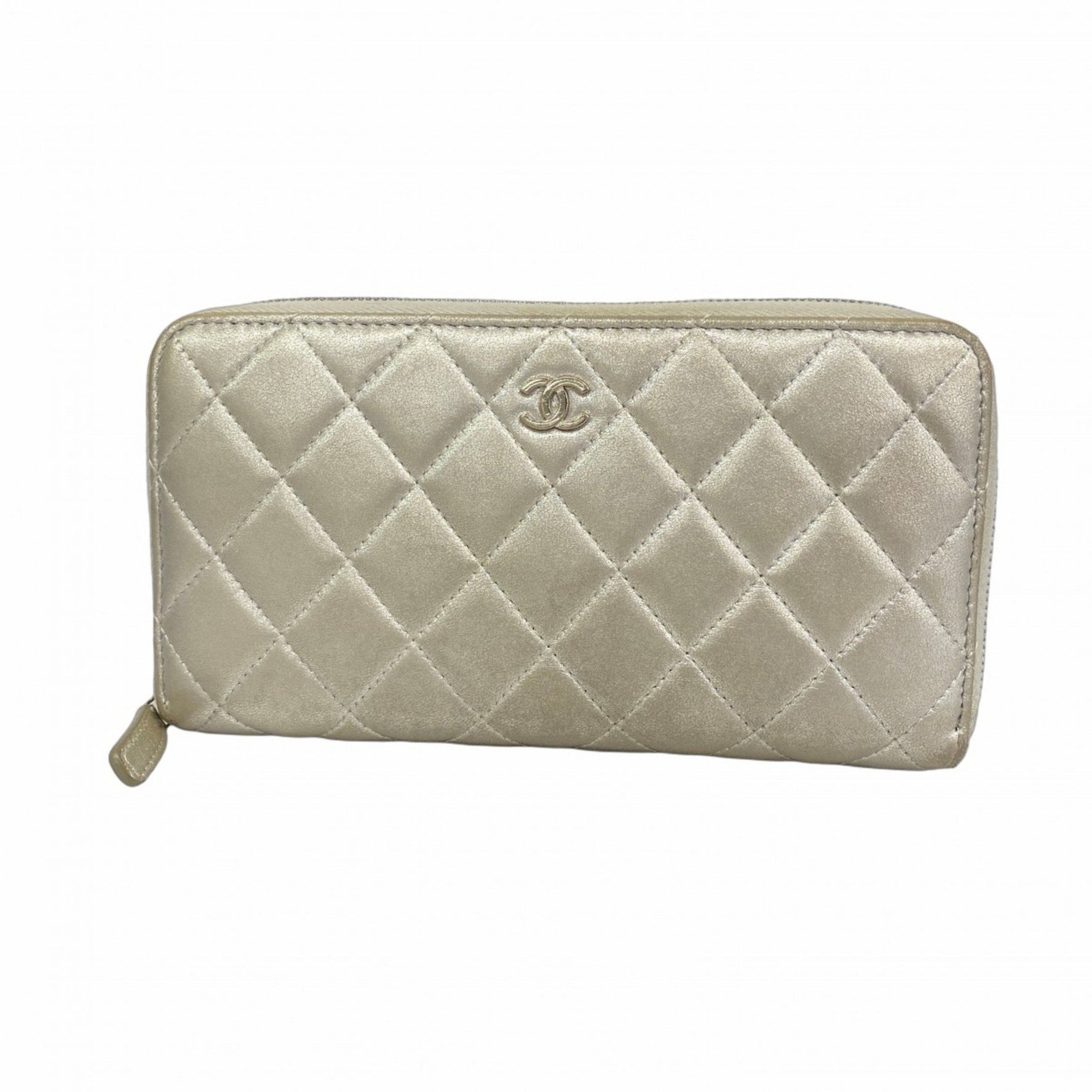 Chanel Matelasse Long Wallet, Lambskin