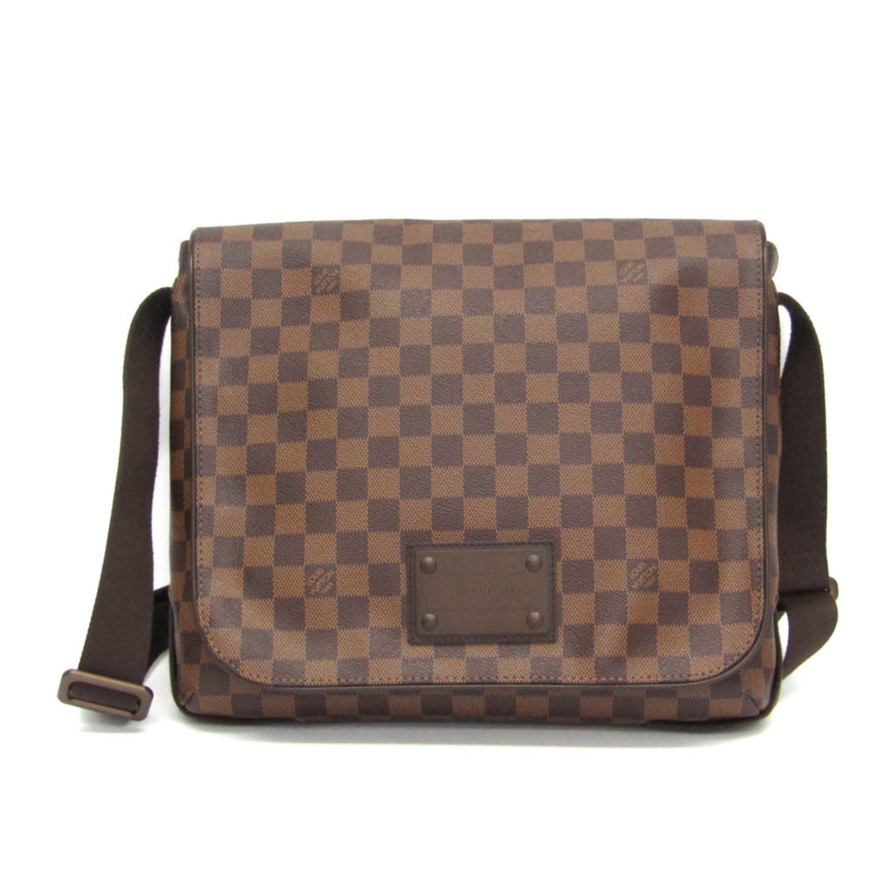 Louis Vuitton Damier Brooklyn MM Men,Women Shoulder Bag Brown,Ebene
