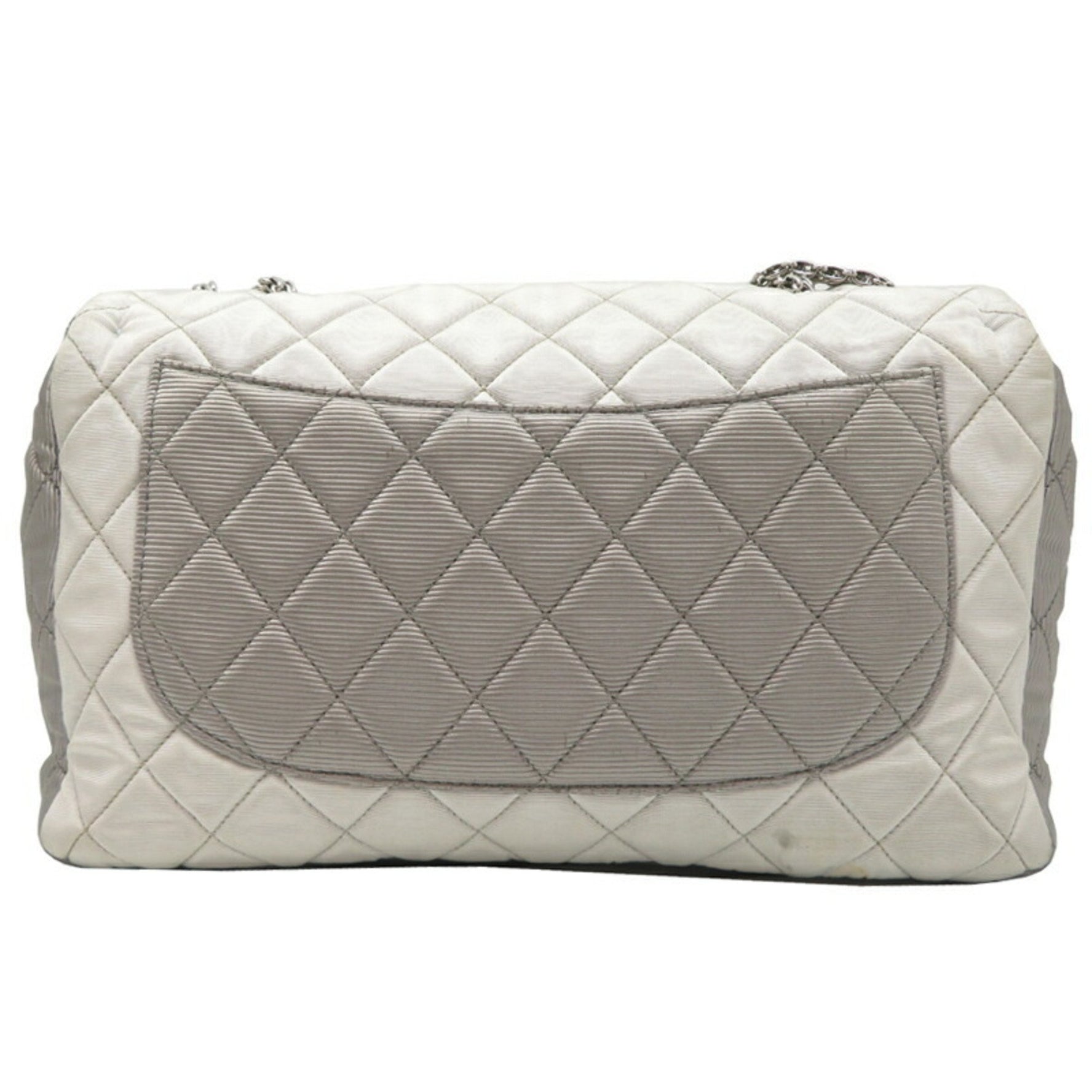 Chanel 2.55 Chain Shoulder Bag, Canvas White