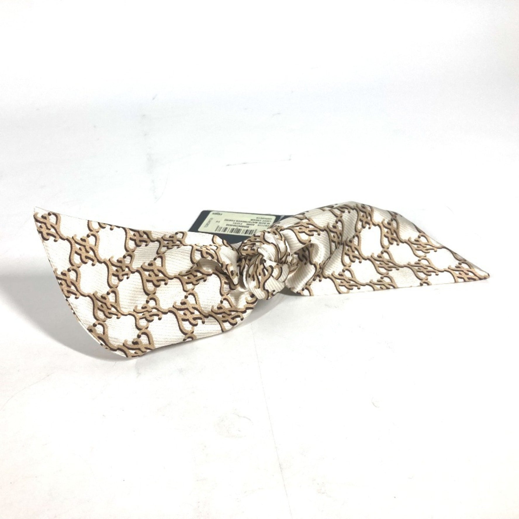 FENDI Ribbon Hair Clip Barrette Silk