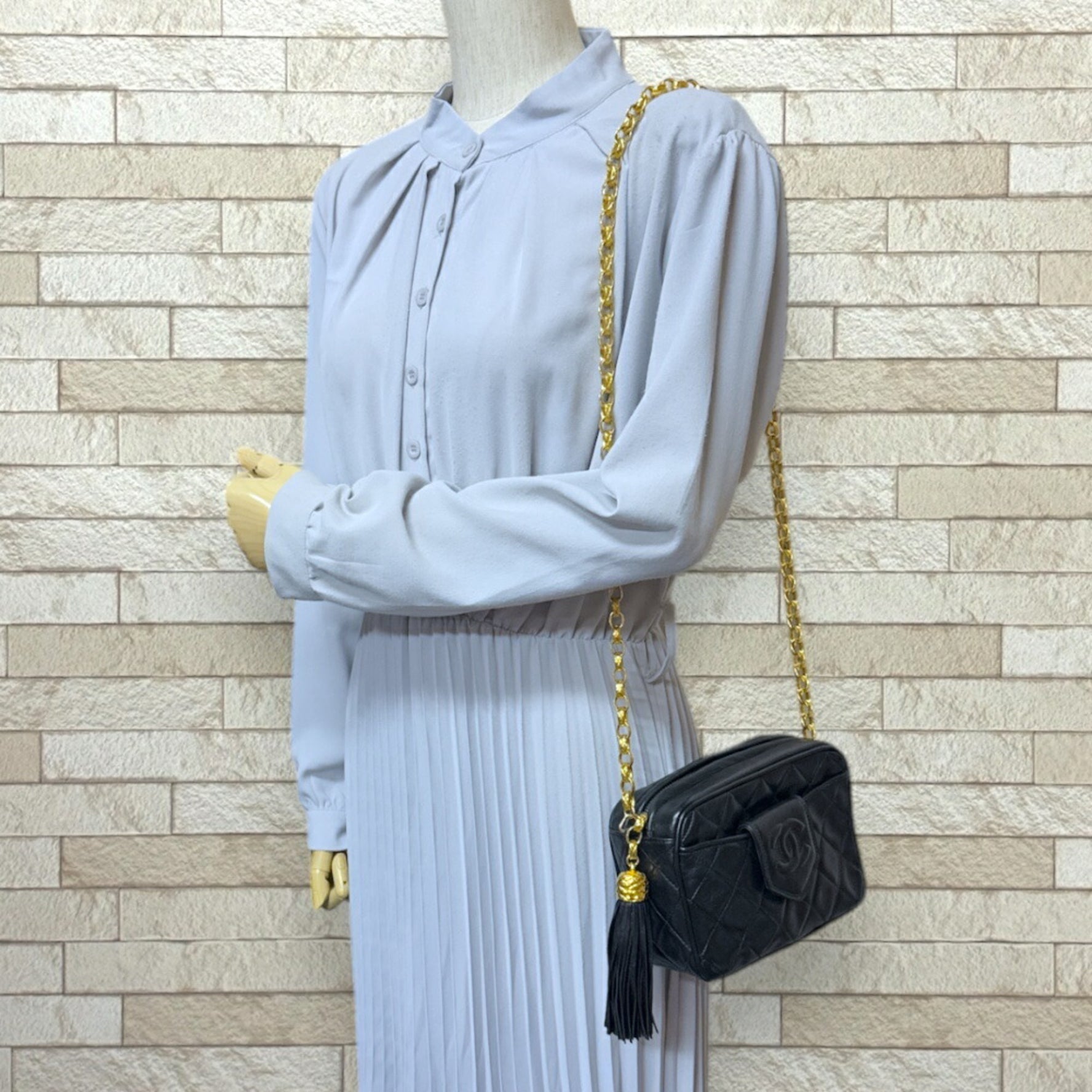 Chanel Matelasse Shoulder Bag Lambskin Chain