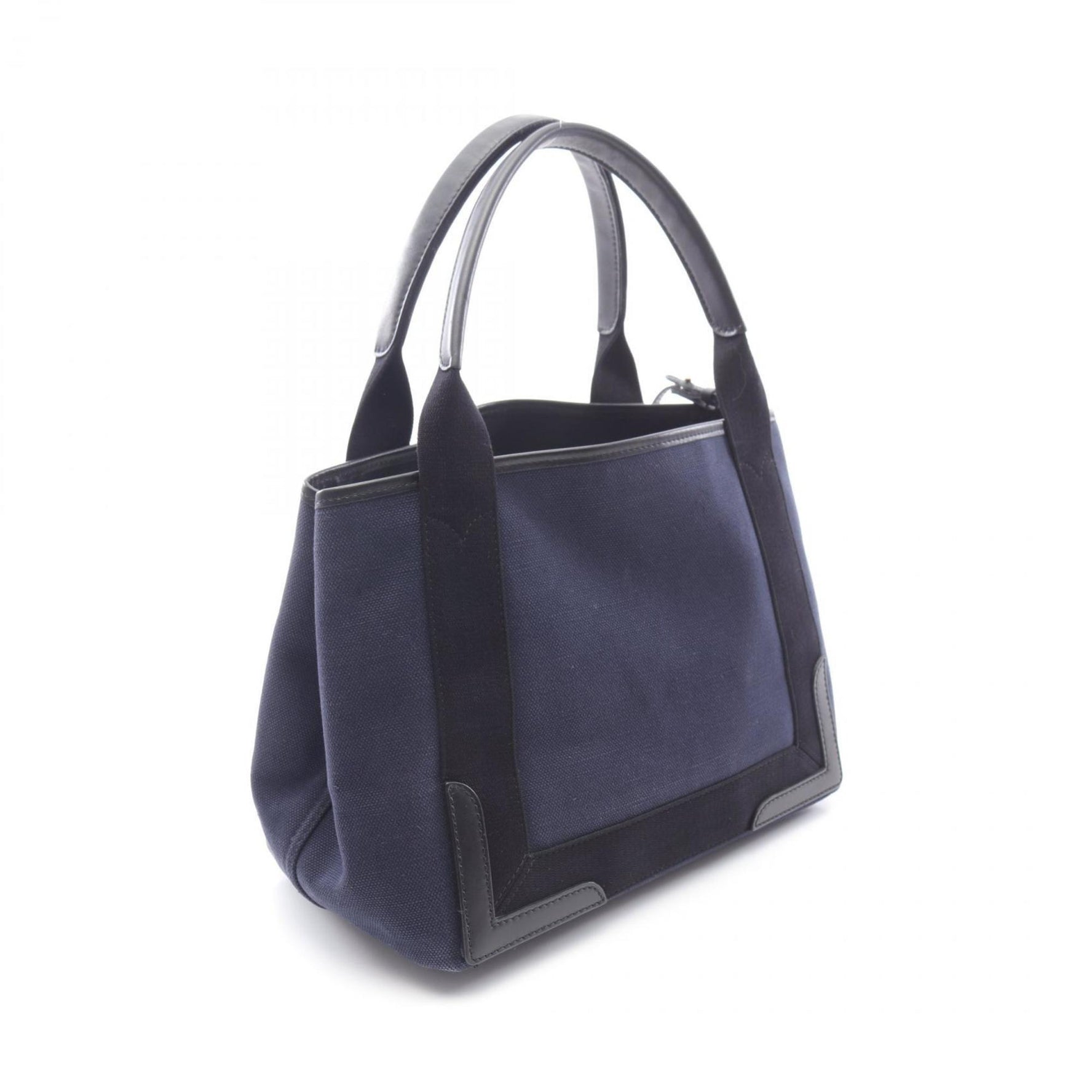 Balenciaga Navy Cabas S Tote Bag, Canvas and Leather, Navy/Black