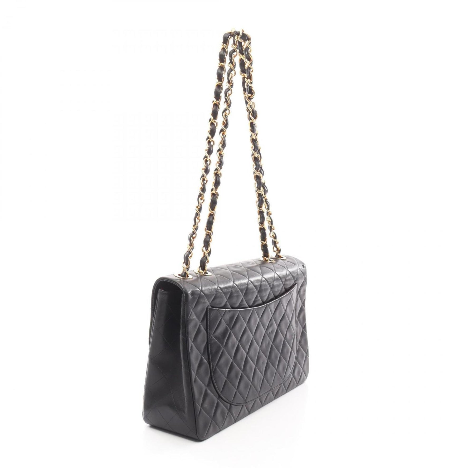 CHANEL Deca Matelasse 34 Shoulder Bag, Lambskin Leather