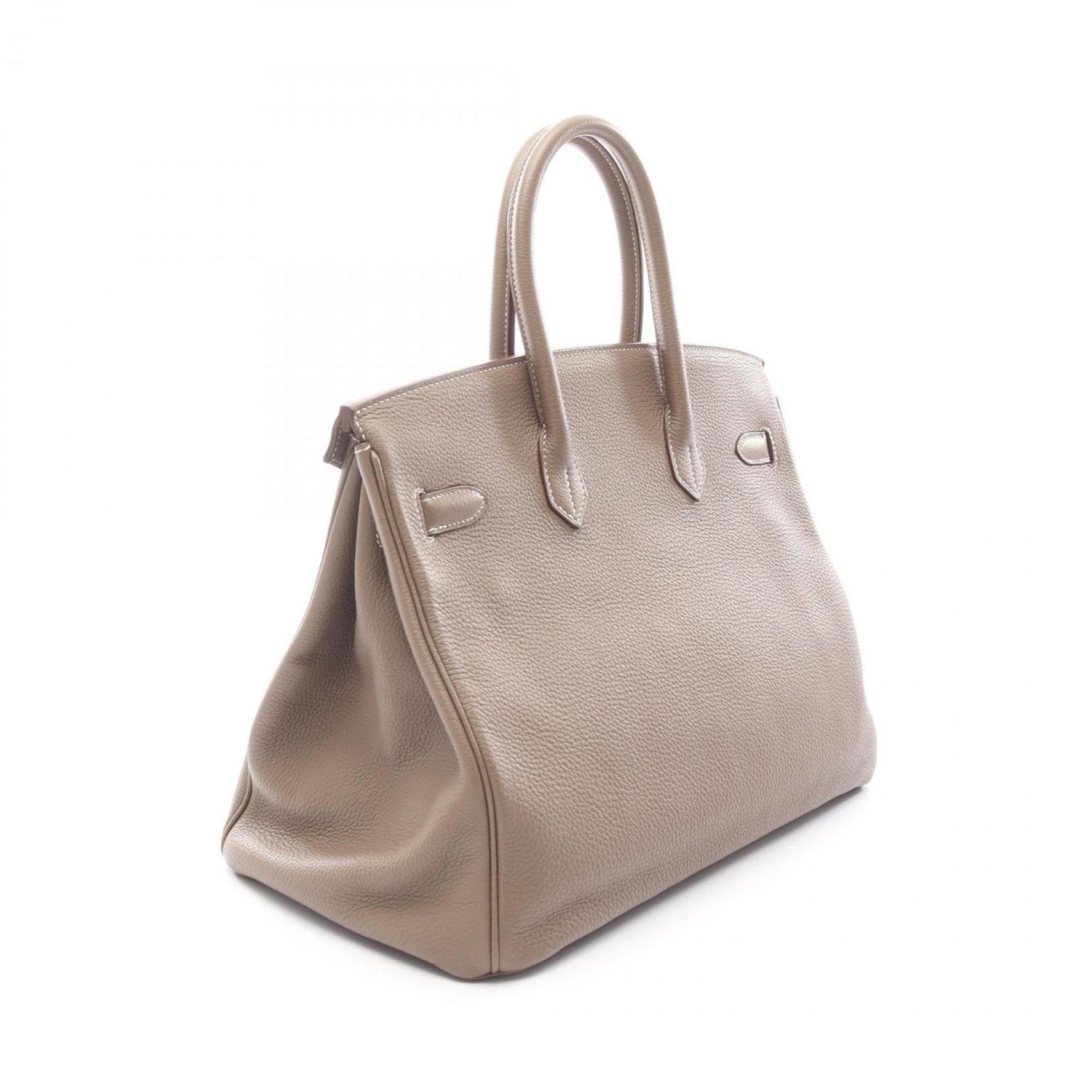 Hermes Birkin 35 Etoupe Handbag Togo Women's Brown