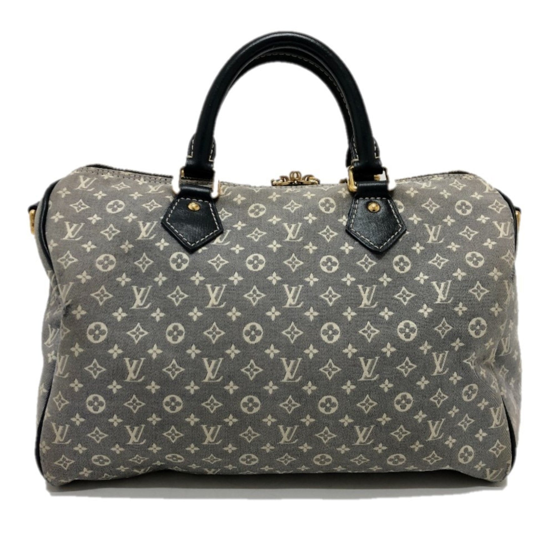 Louis Vuitton Monogram Idylle Speedy Bandouliere 3 Mini Boston Bag, Canvas, Ankle, Navy