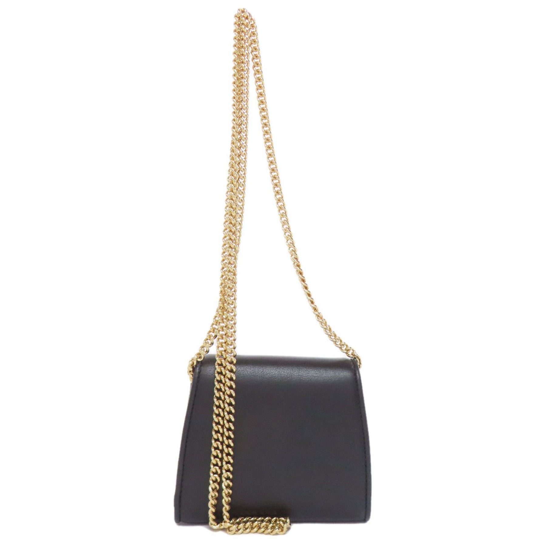 Gucci Rondy Medium Chain Wallet with Interlocking G Shoulder Bag in Calfskin Leather