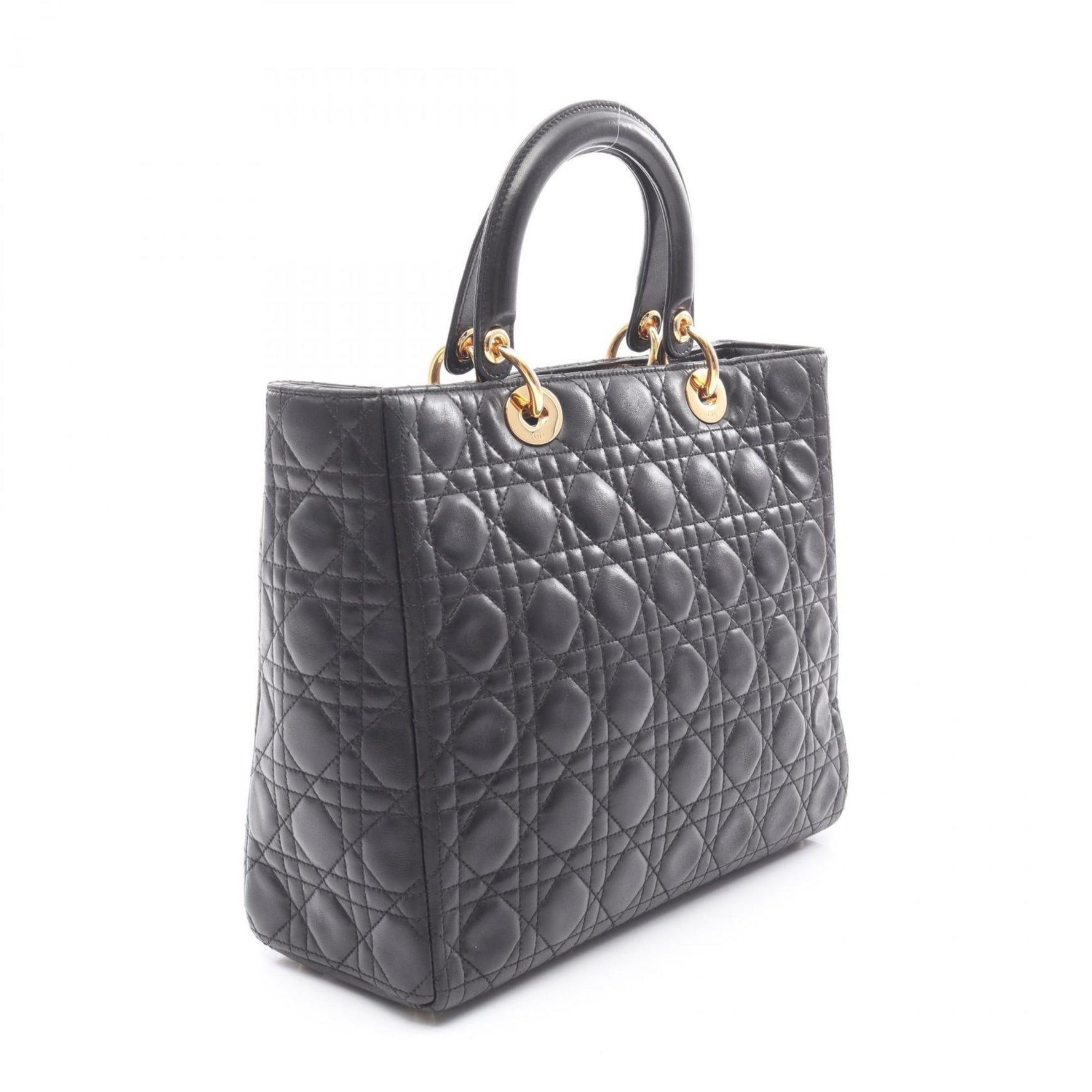 Christian Dior Dior Lady Large Handbag, Leather