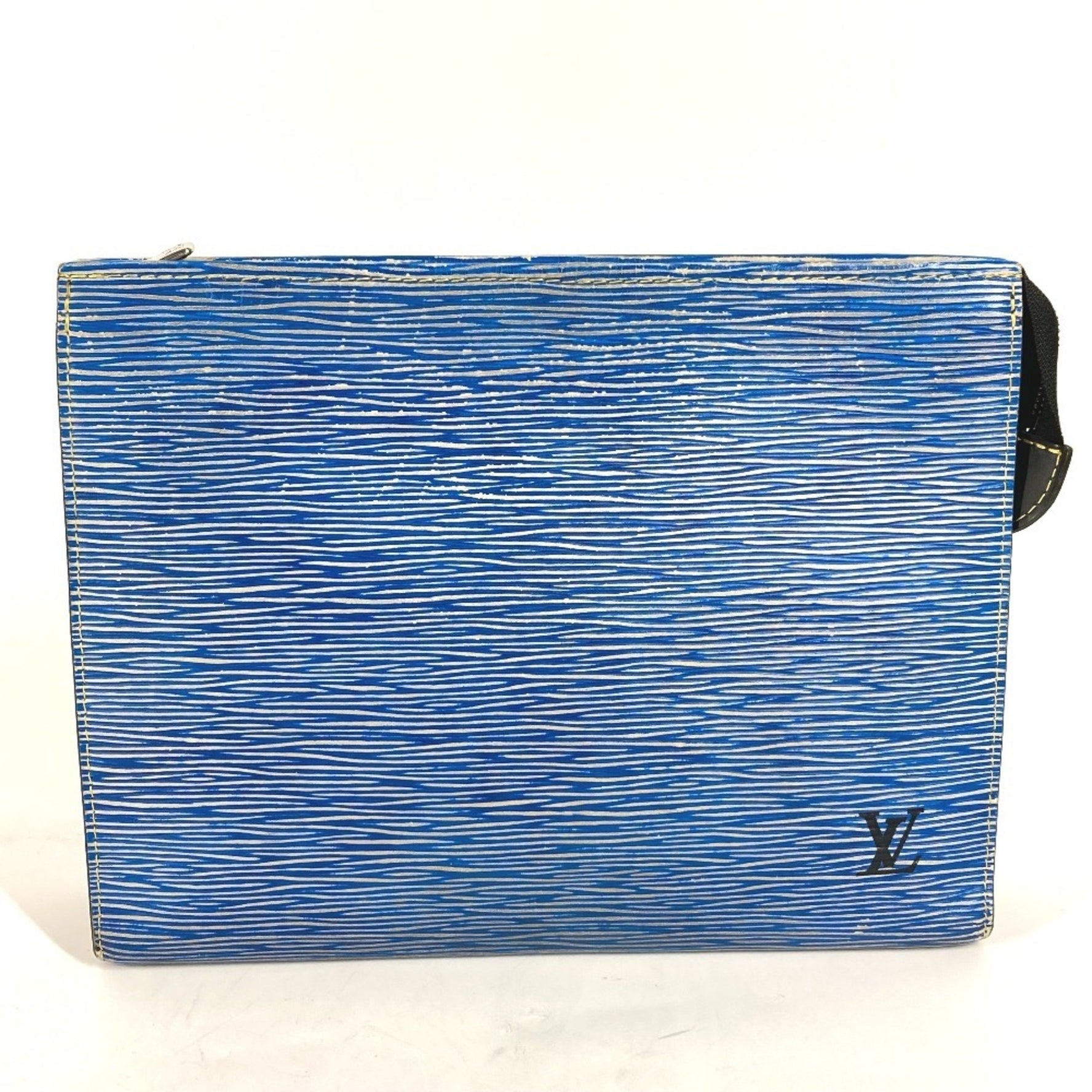 Louis Vuitton Epi Denim Poche Toilette Bag Pouch Second Leather Men's