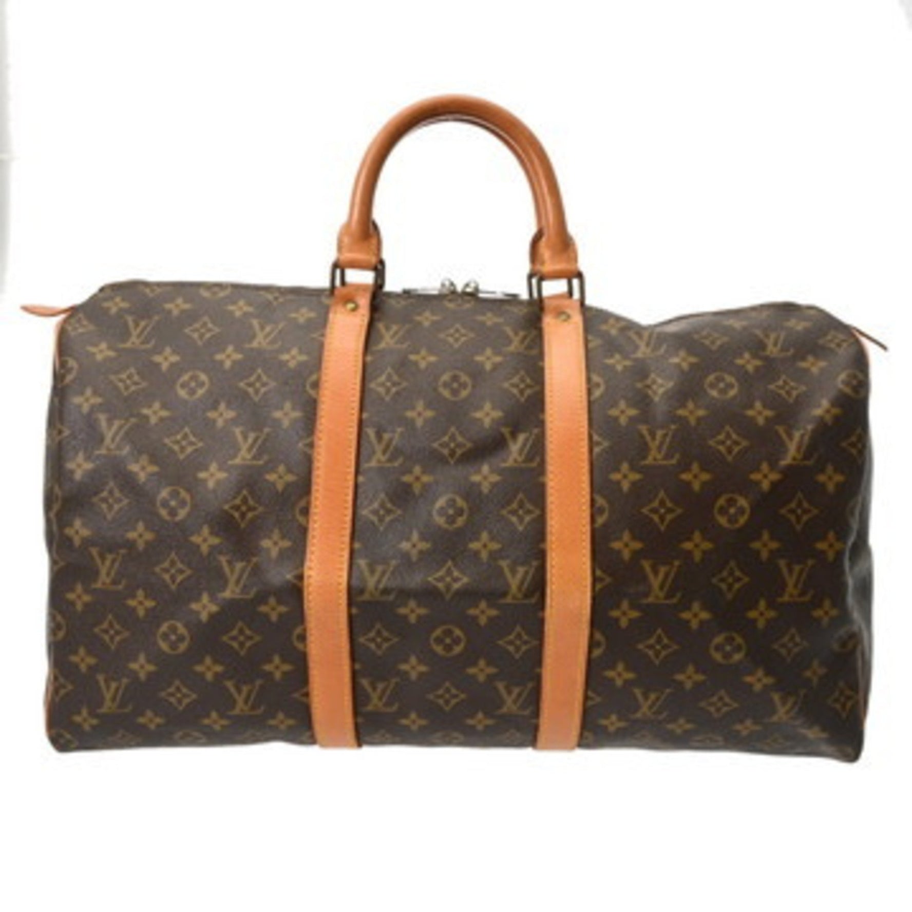 LOUIS VUITTON Monogram Keepall 50 Canvas Boston Bag