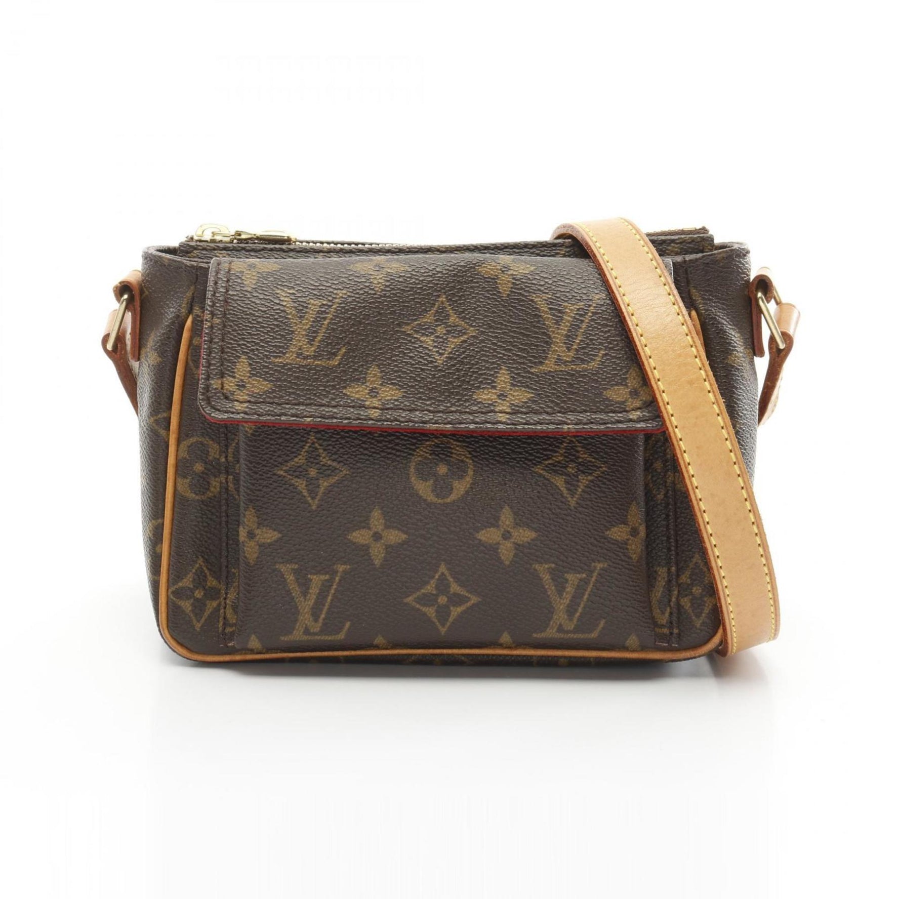 Louis Vuitton Vivacite PM Shoulder Bag Coated Canvas Leather Monogram