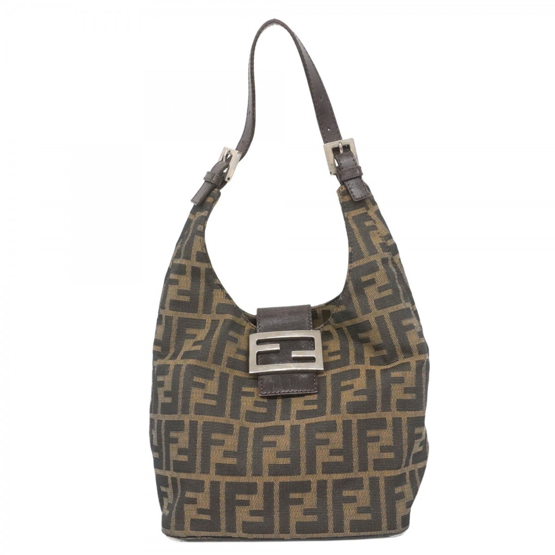 Fendi Zucca nylon canvas handbag in