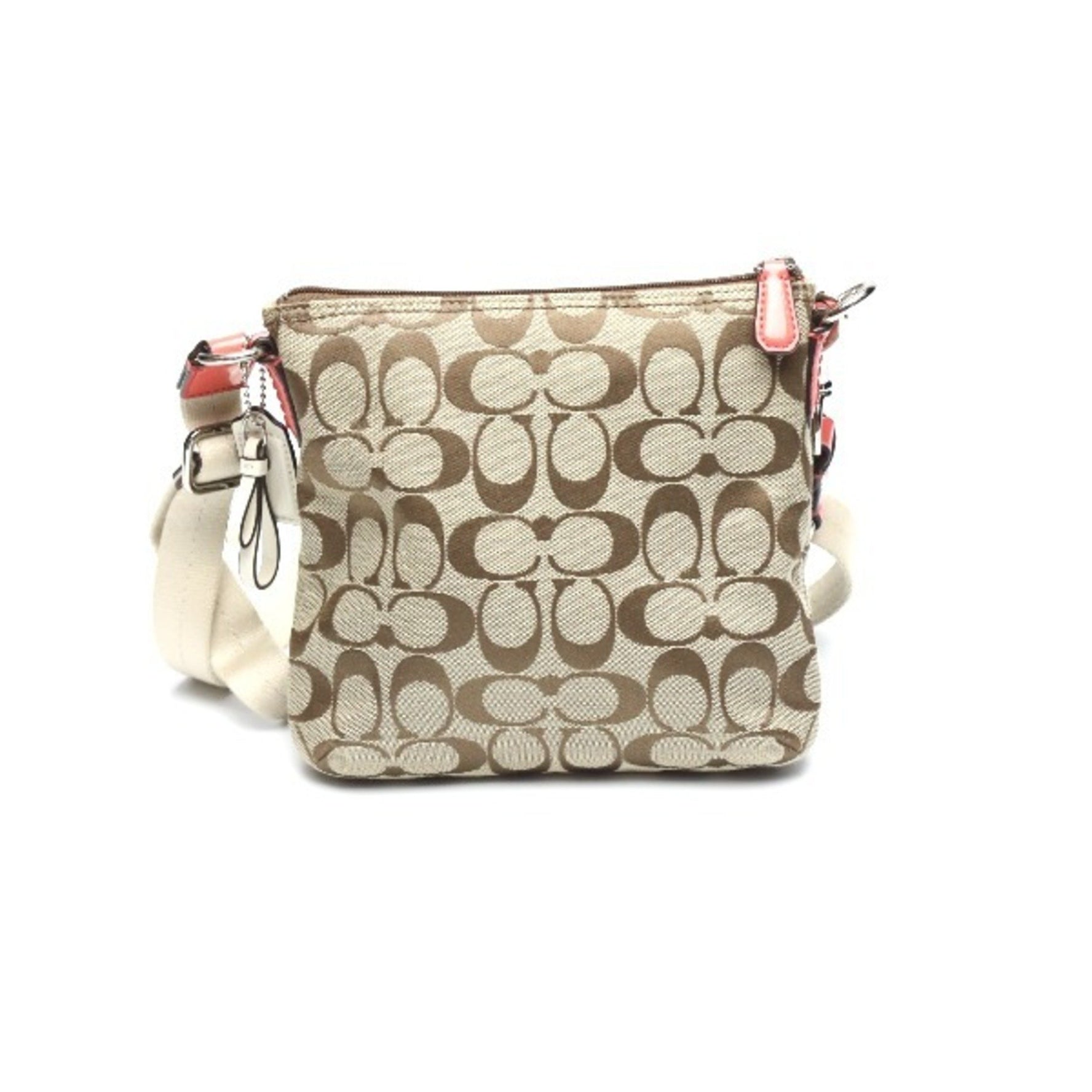 COACH Crossbody Signature Brown x Pink Shoulder Bag