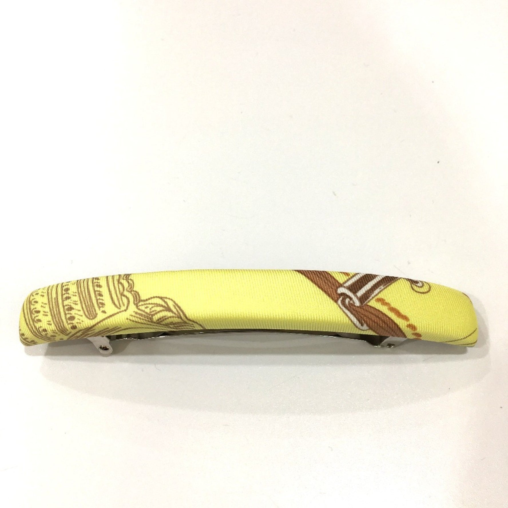 HERMES Hair Clip Barrette Silk