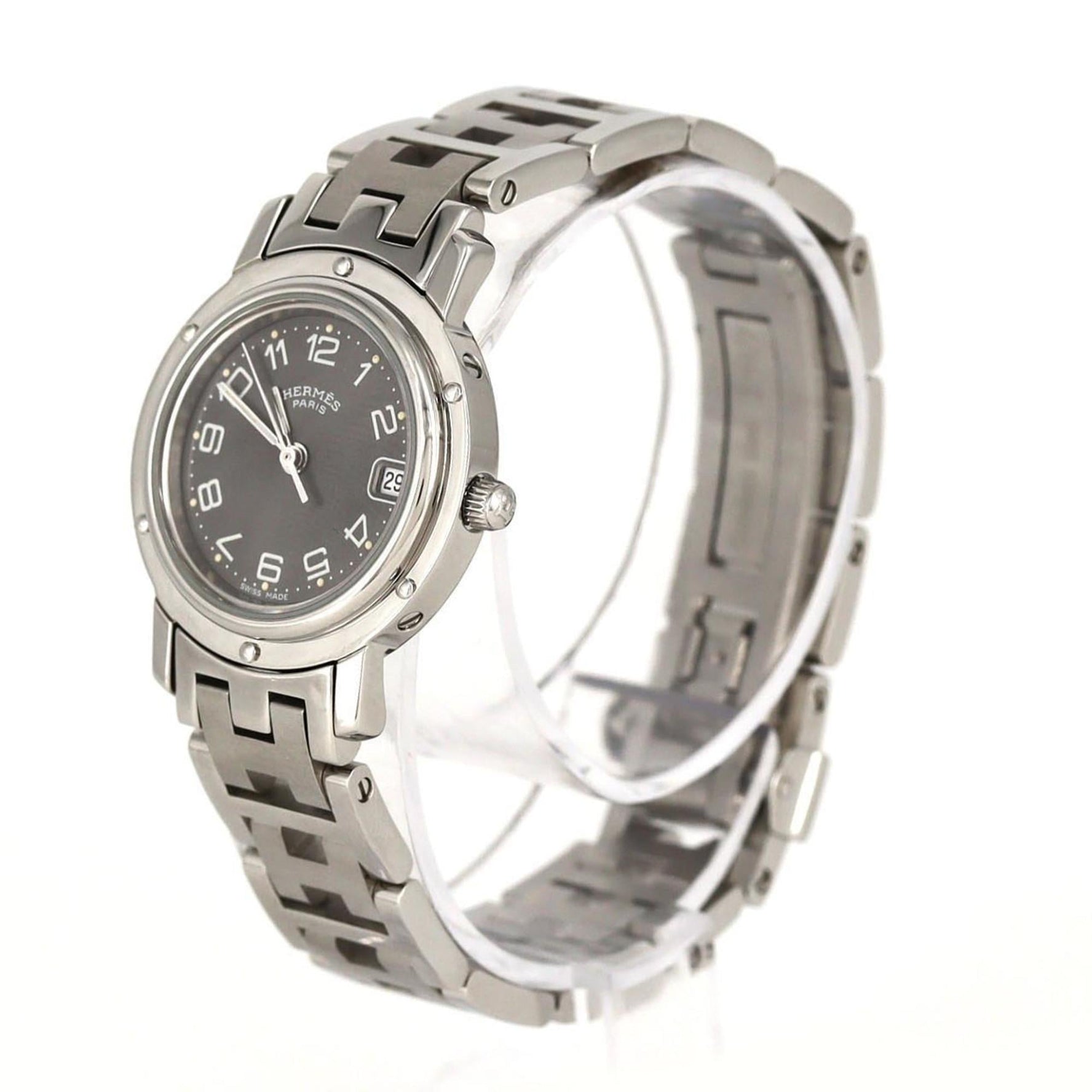 Hermès Clipper Stainless Steel Quartz Watch