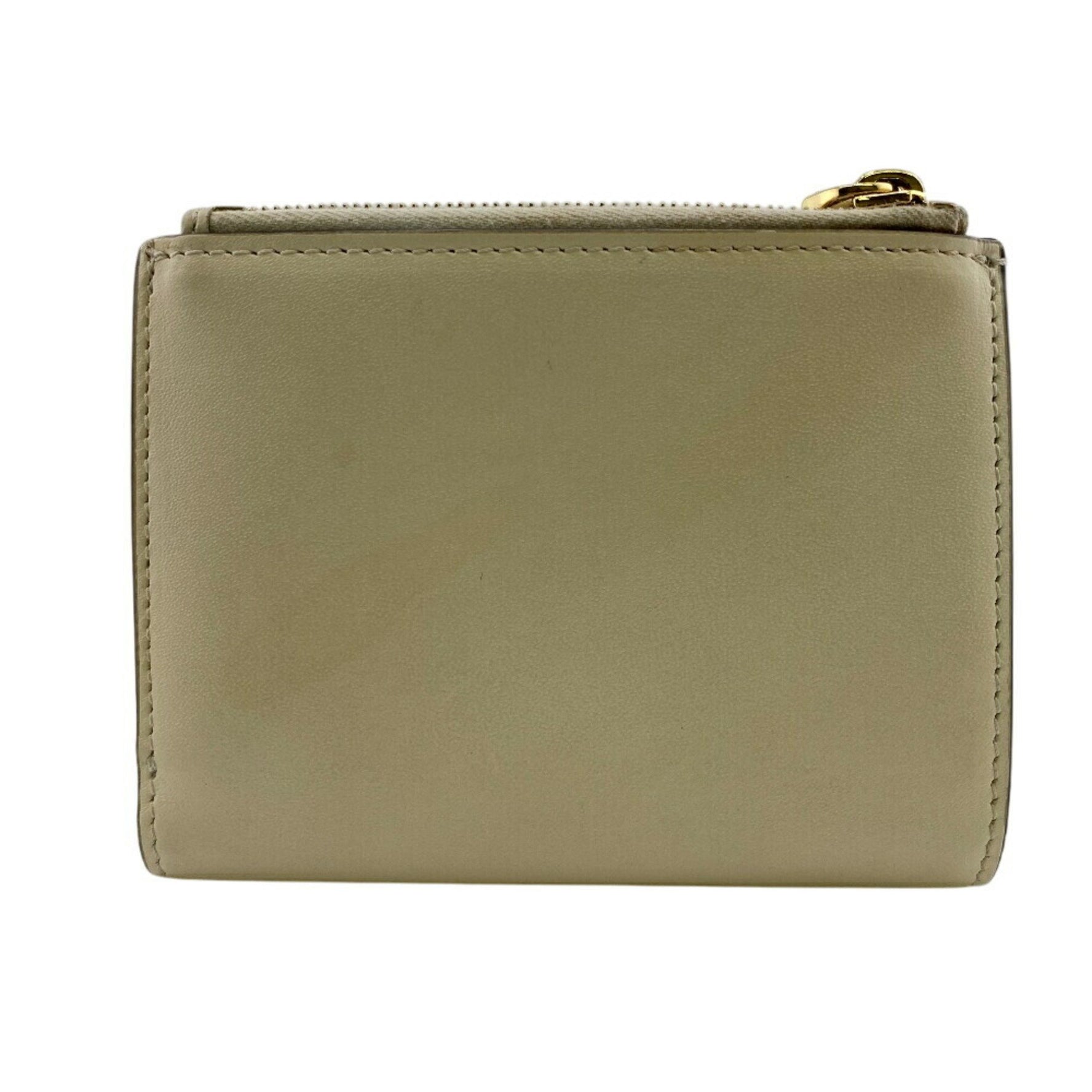 FENDI Compact Wallet Embossed Roma Bifold