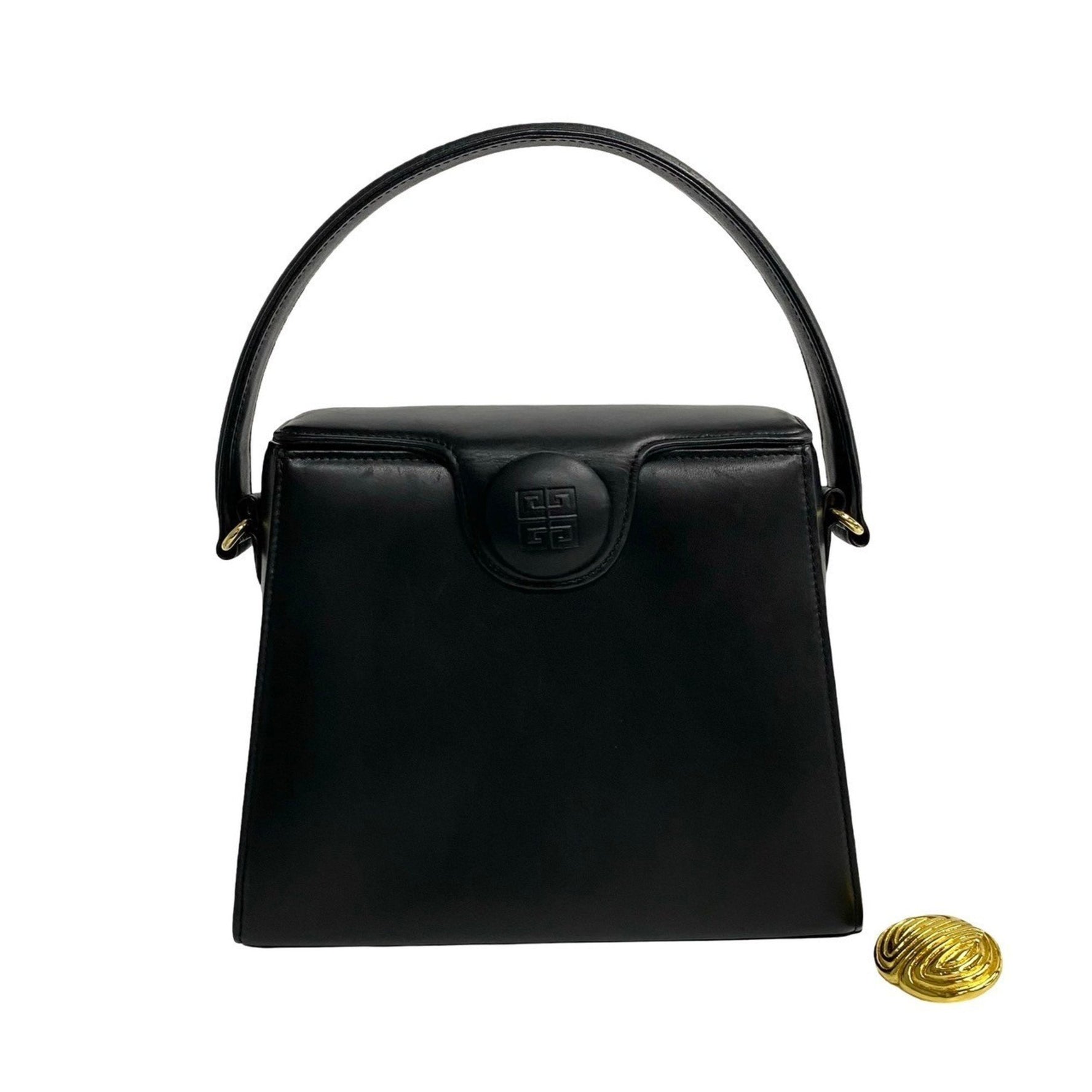 GIVENCHY Givenchy 4G logo hardware leather genuine handbag mini shoulder bag black