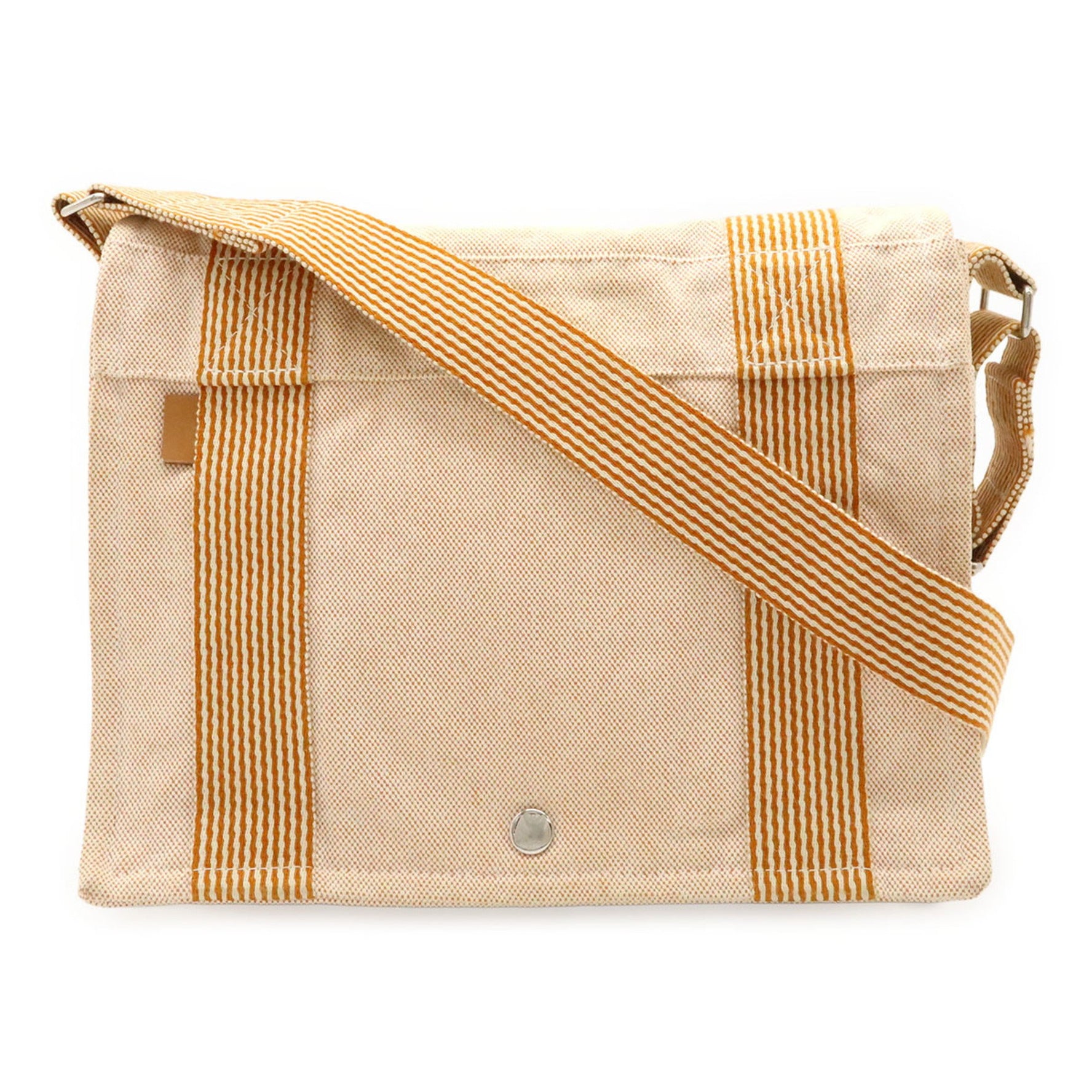 HERMES New Four Toe Bassus PM Shoulder Bag in Canvas