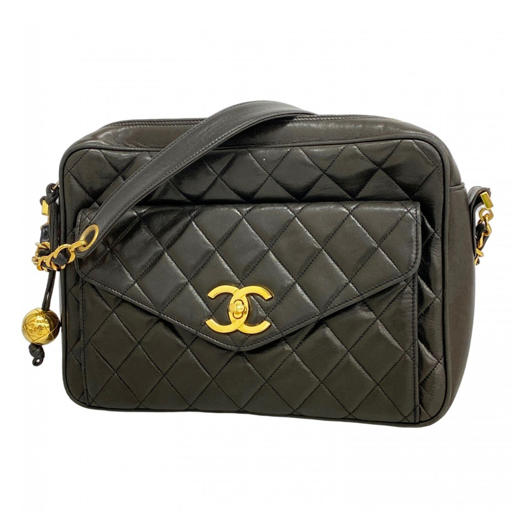 Chanel Matelasse Shoulder Bag with Chain Bag, Lambskin