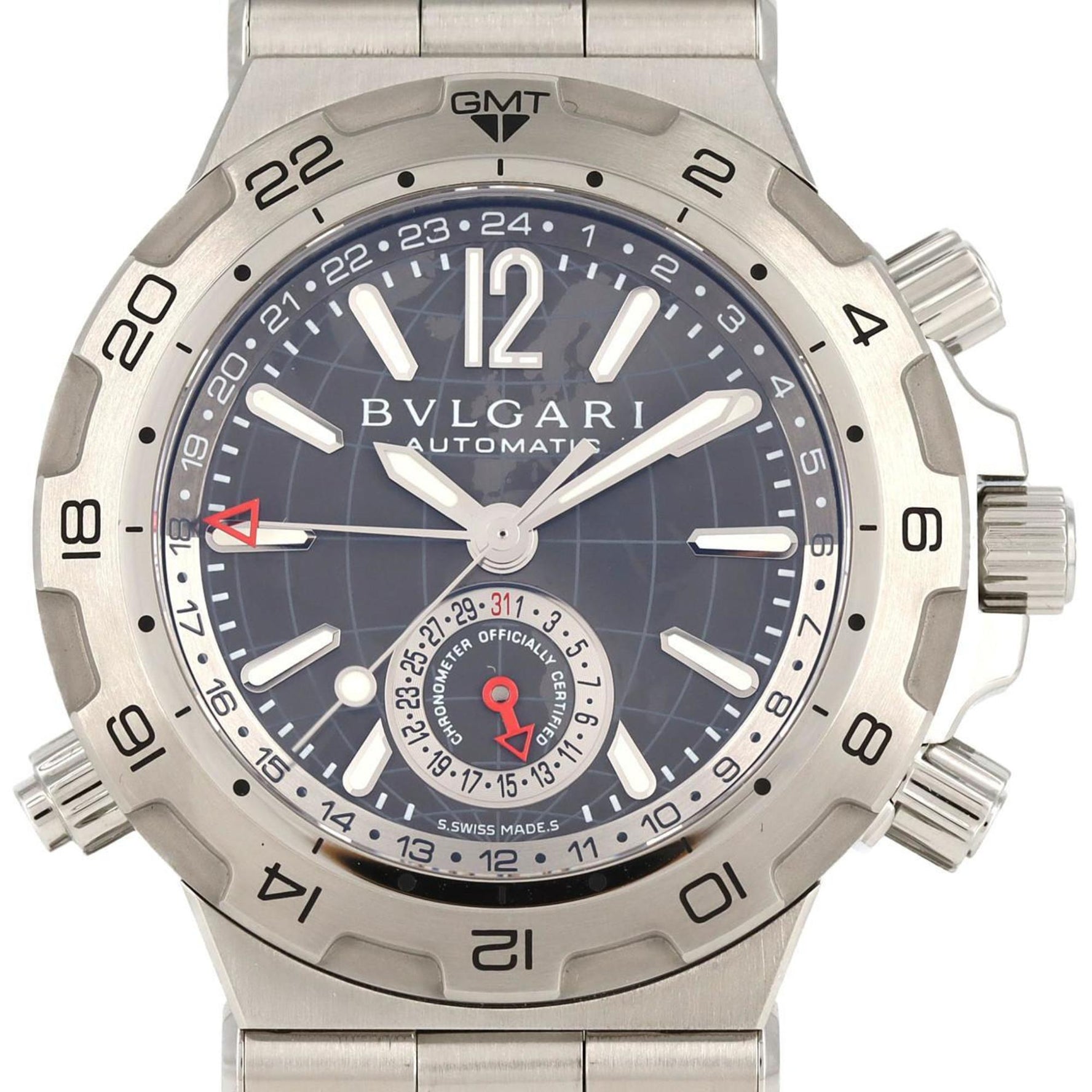 Bvlgari Diagono GMT SS Watch Automatic