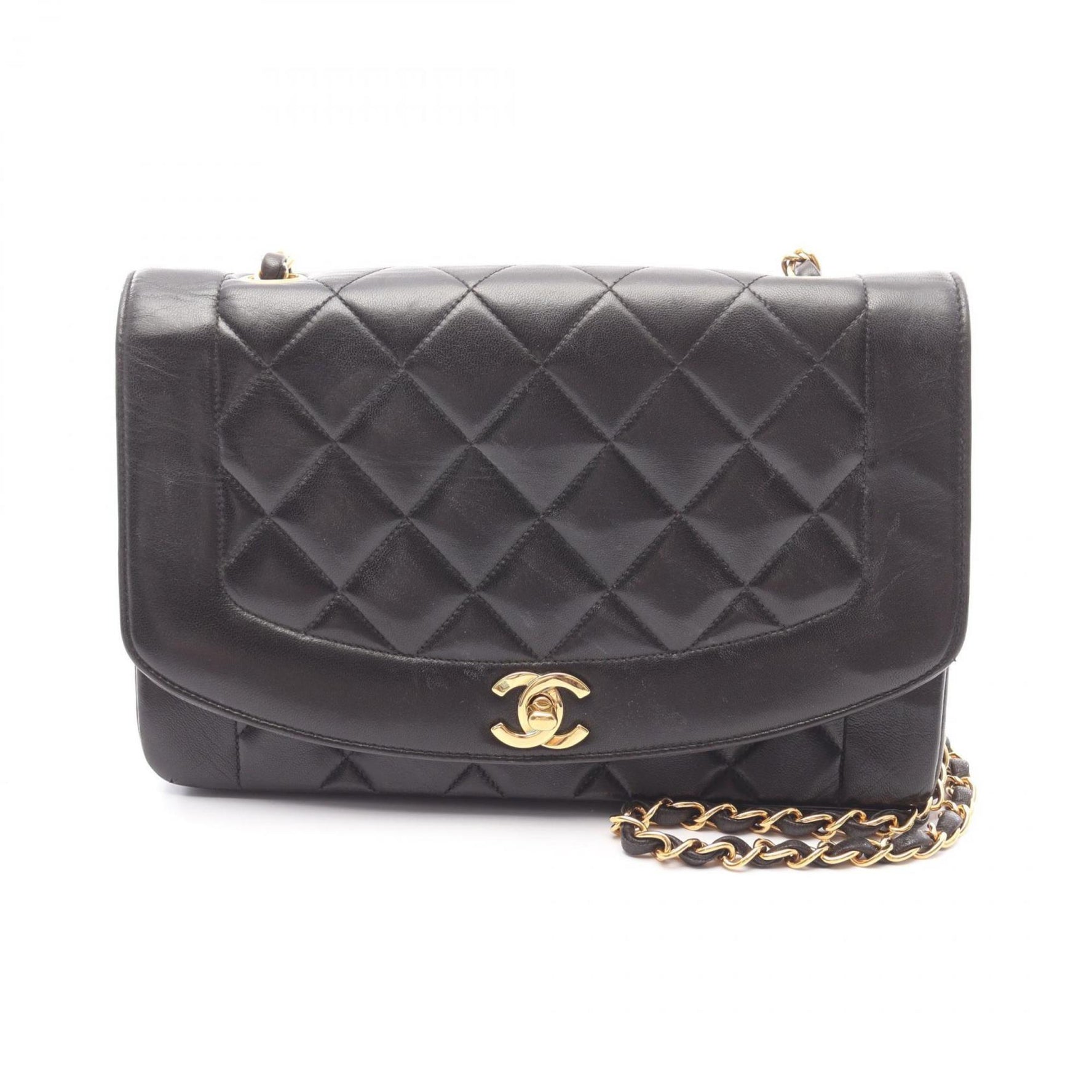 CHANEL Matelasse Diana Flap Shoulder Bag in Lambskin Leather