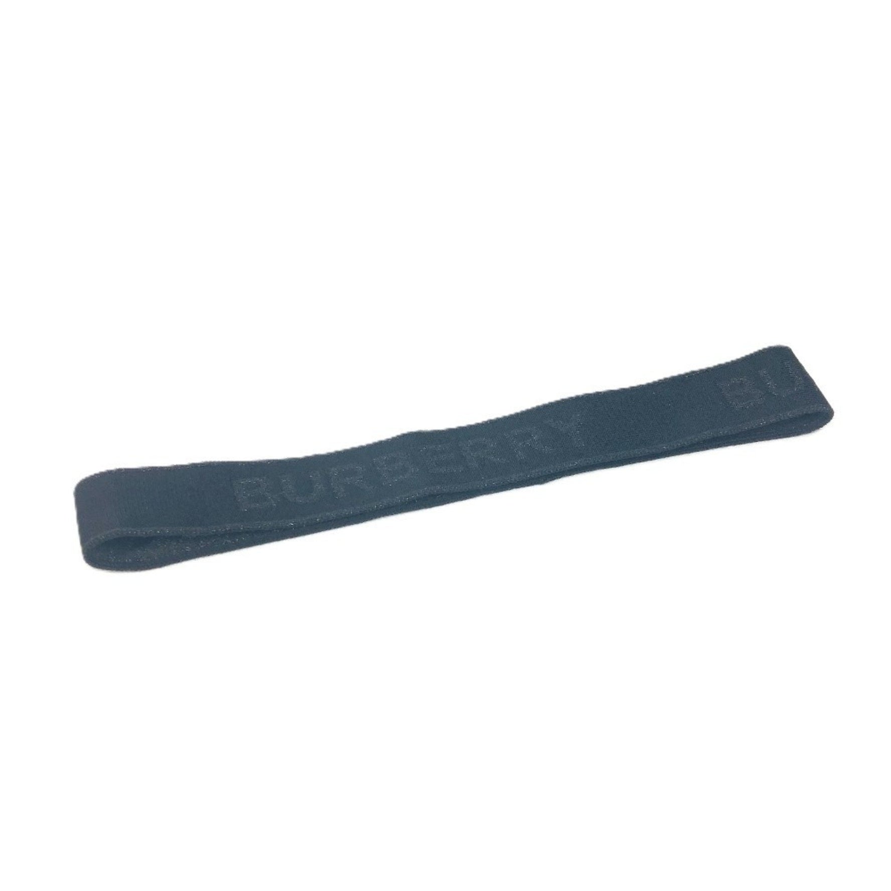 BURBERRY Logo Glitter Hair Accessory Headband Hairband Nylon Men Women