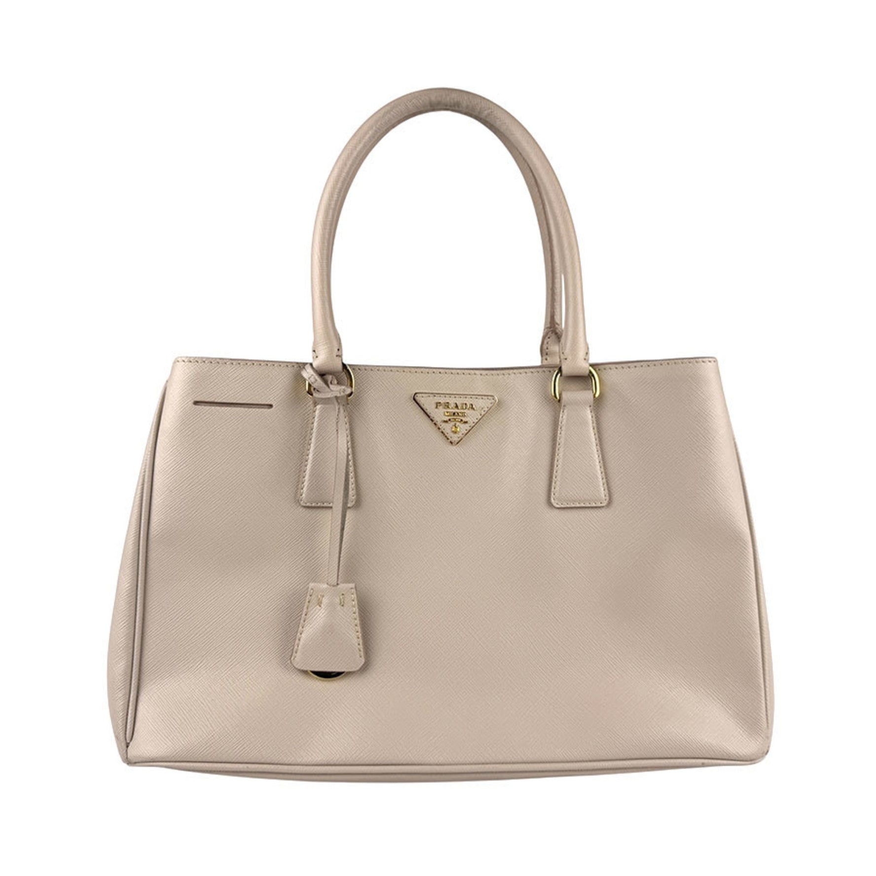 Prada Handbag, Leather, Pink Beige